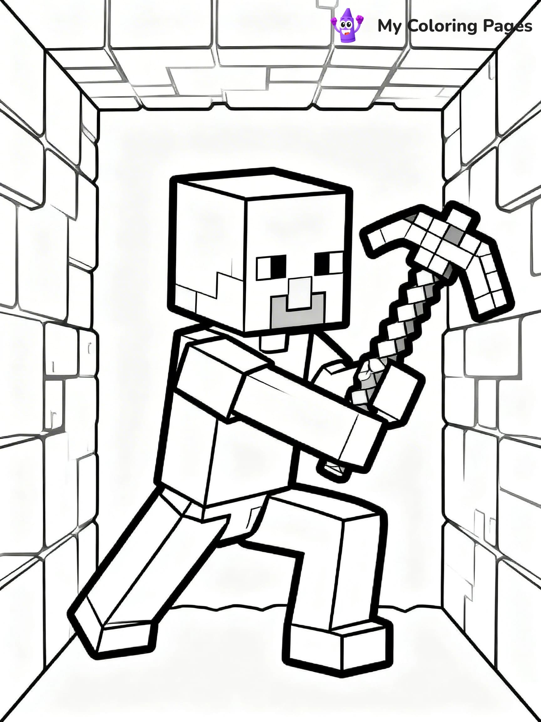 Minecraft Creeper Coloring Pages - 24