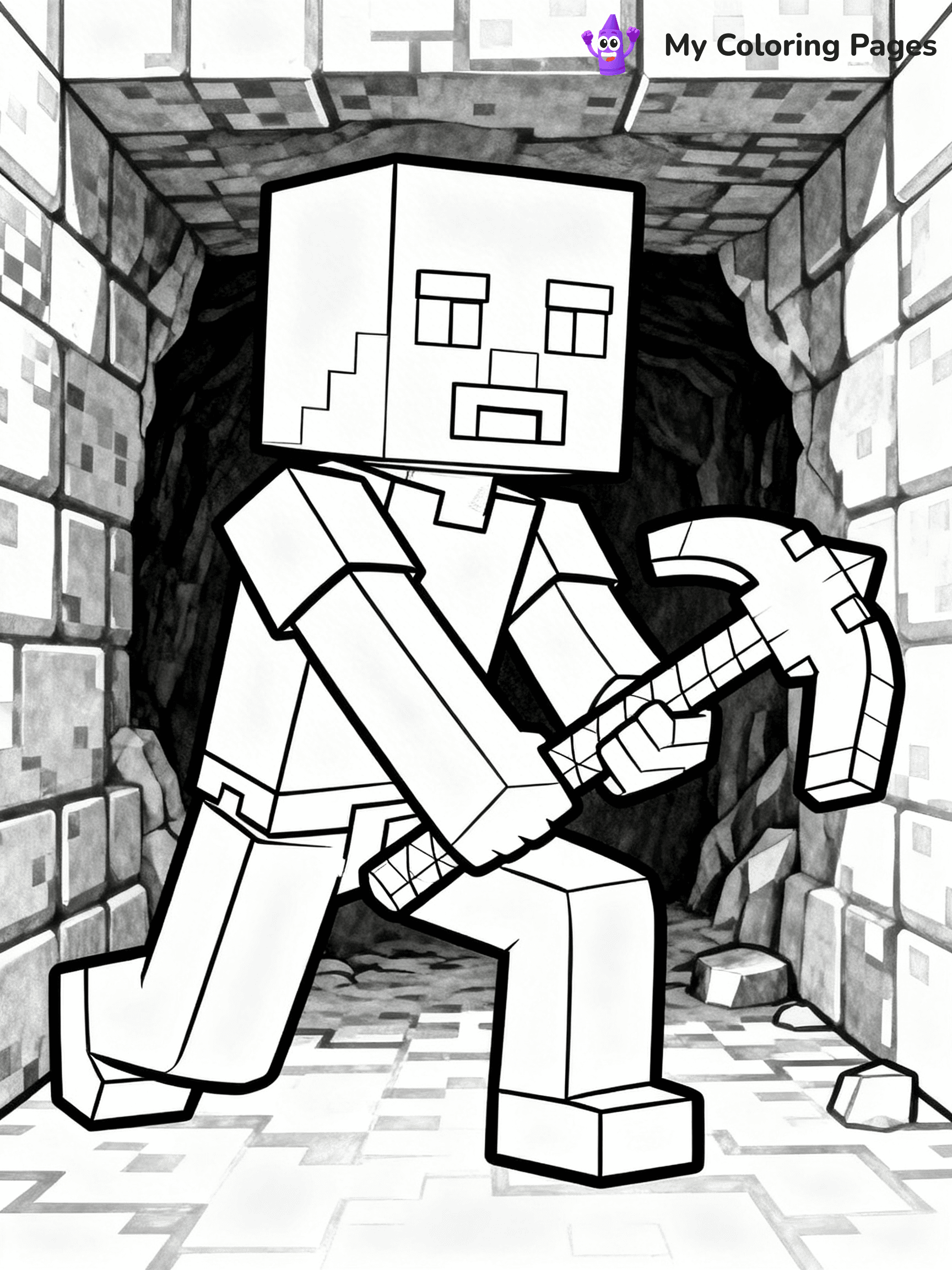 Minecraft Creeper Coloring Pages - 16