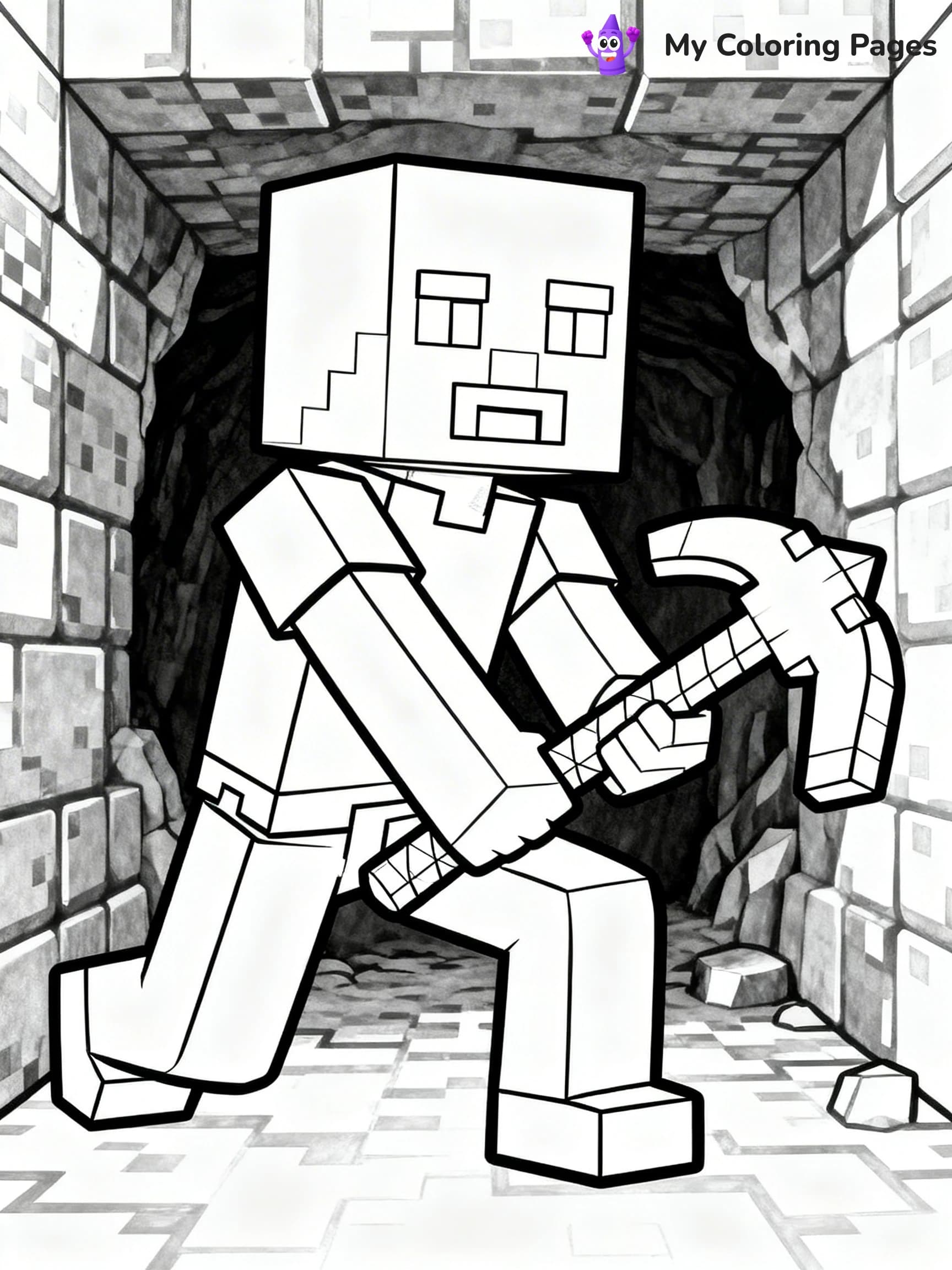 Minecraft Creeper Coloring Pages - 23