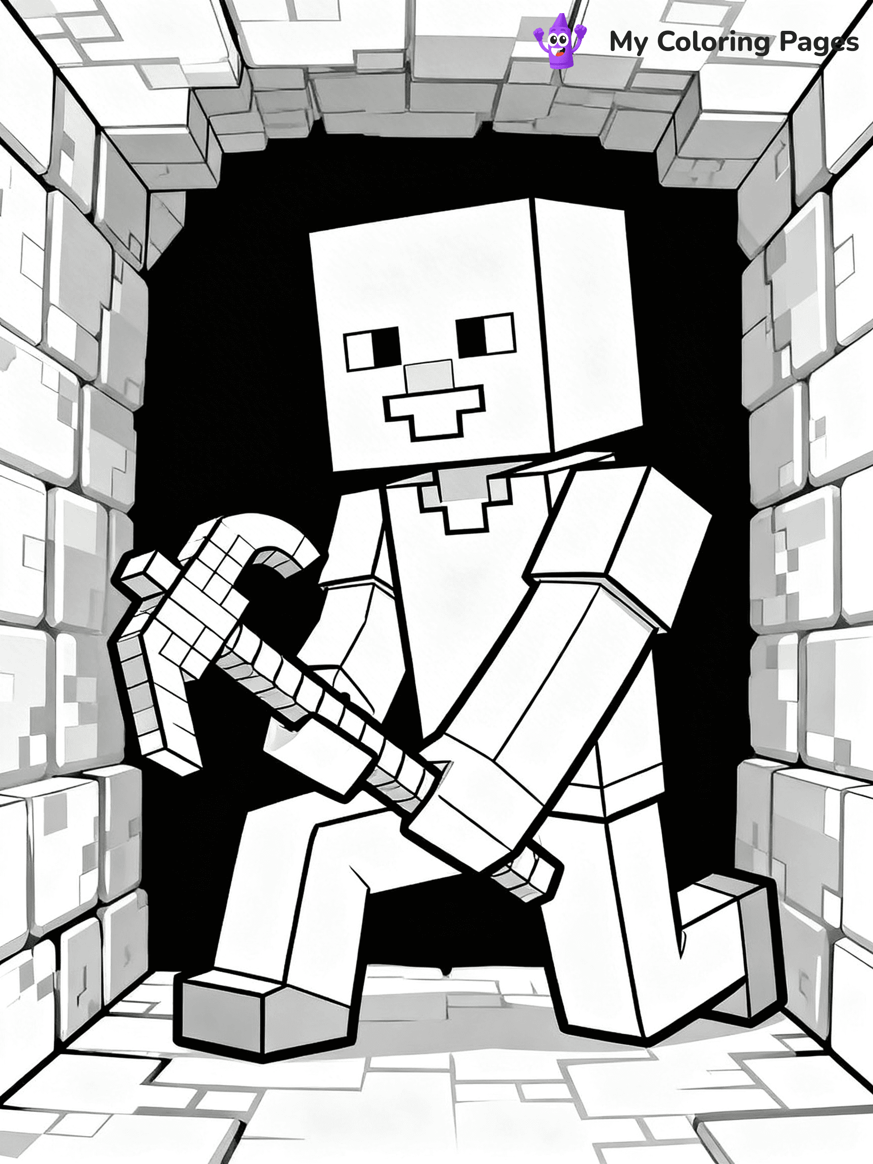Minecraft Creeper Coloring Pages - 13