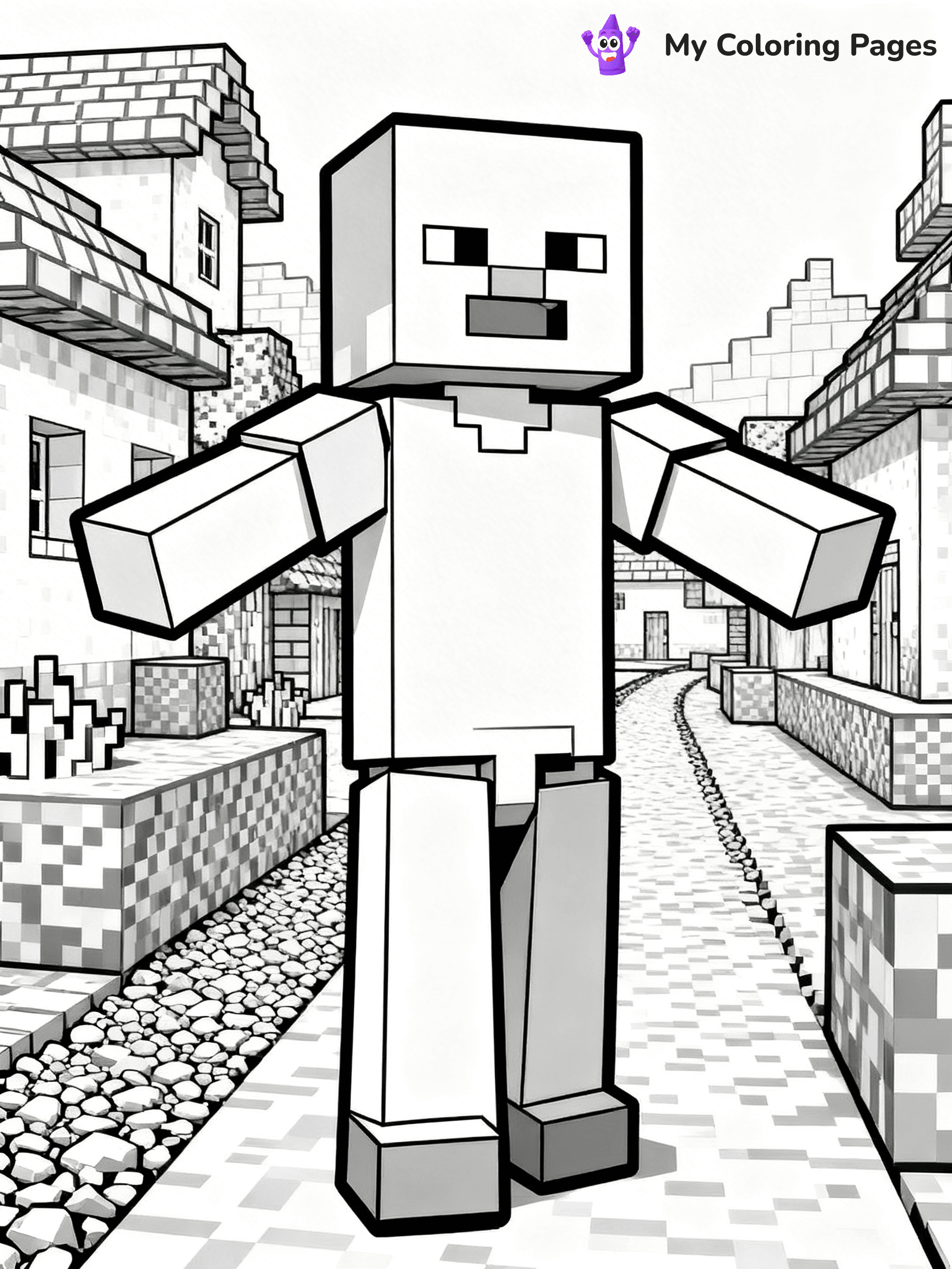 Minecraft Creeper Coloring Pages - 12
