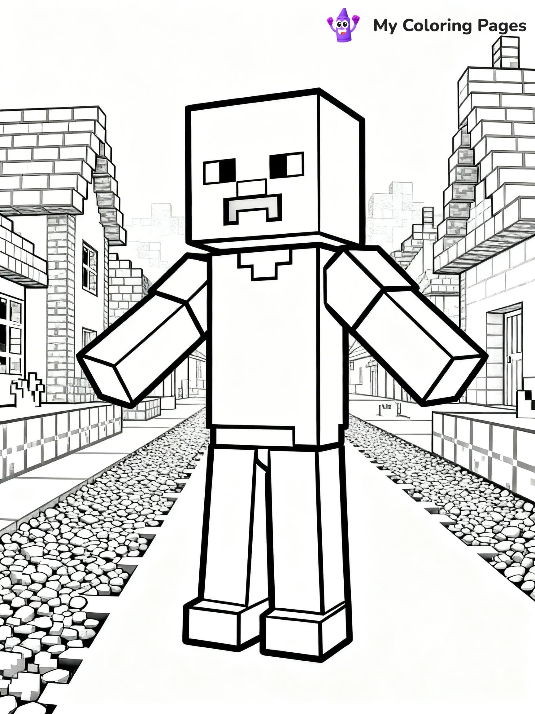 Minecraft Creeper Coloring Pages - 18