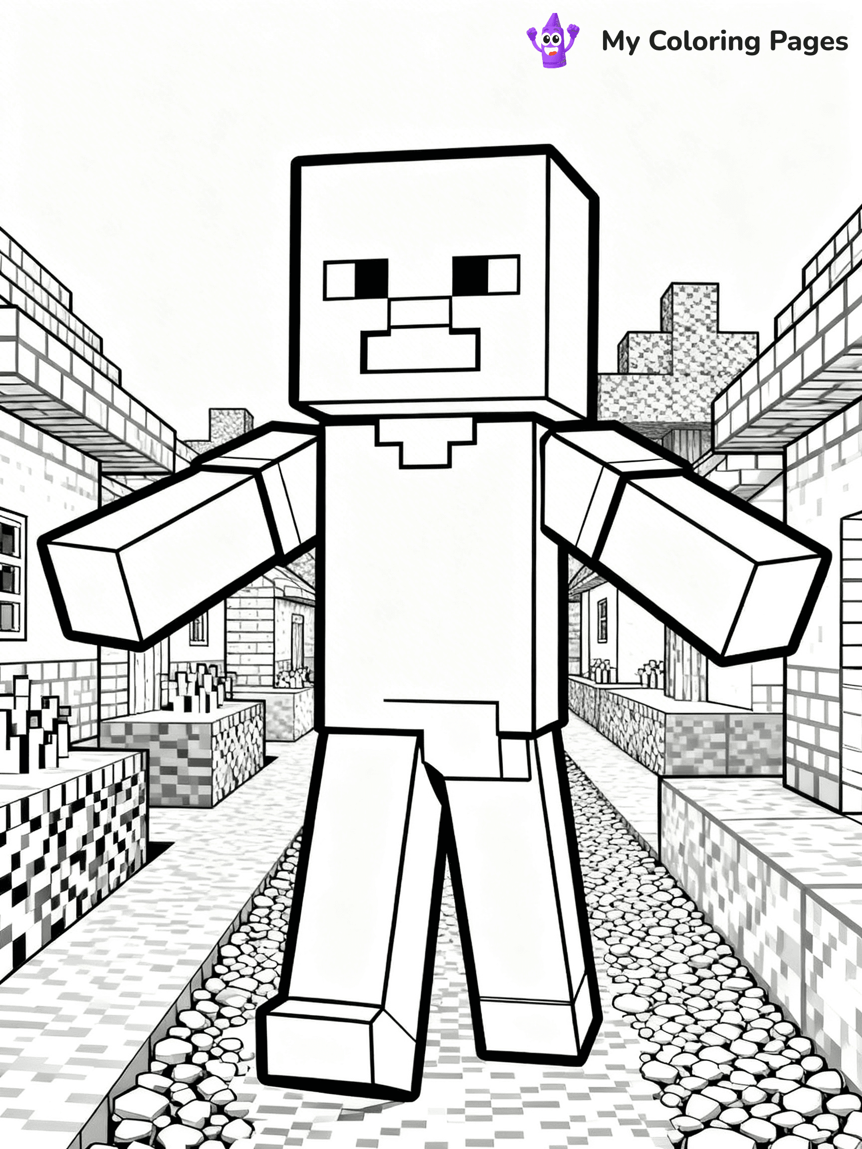 Minecraft Creeper Coloring Pages - 10