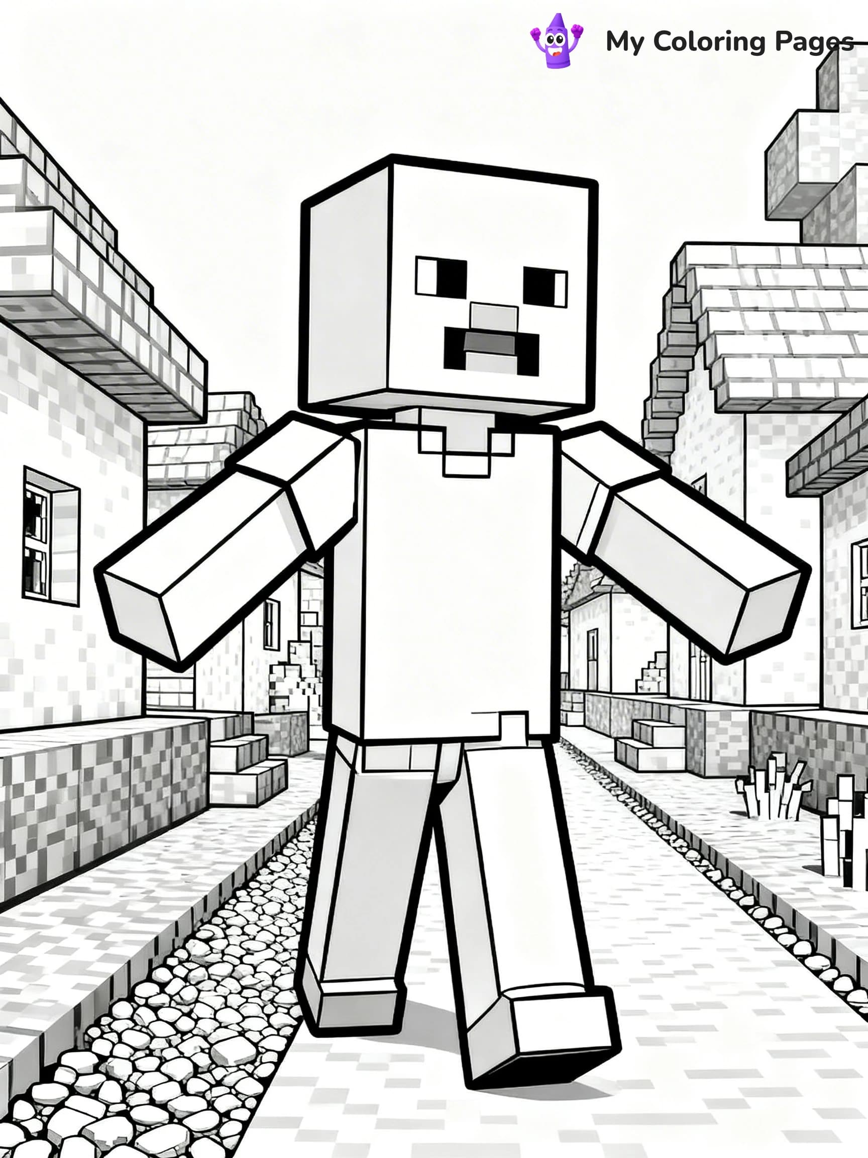 Minecraft Creeper Coloring Pages - 16