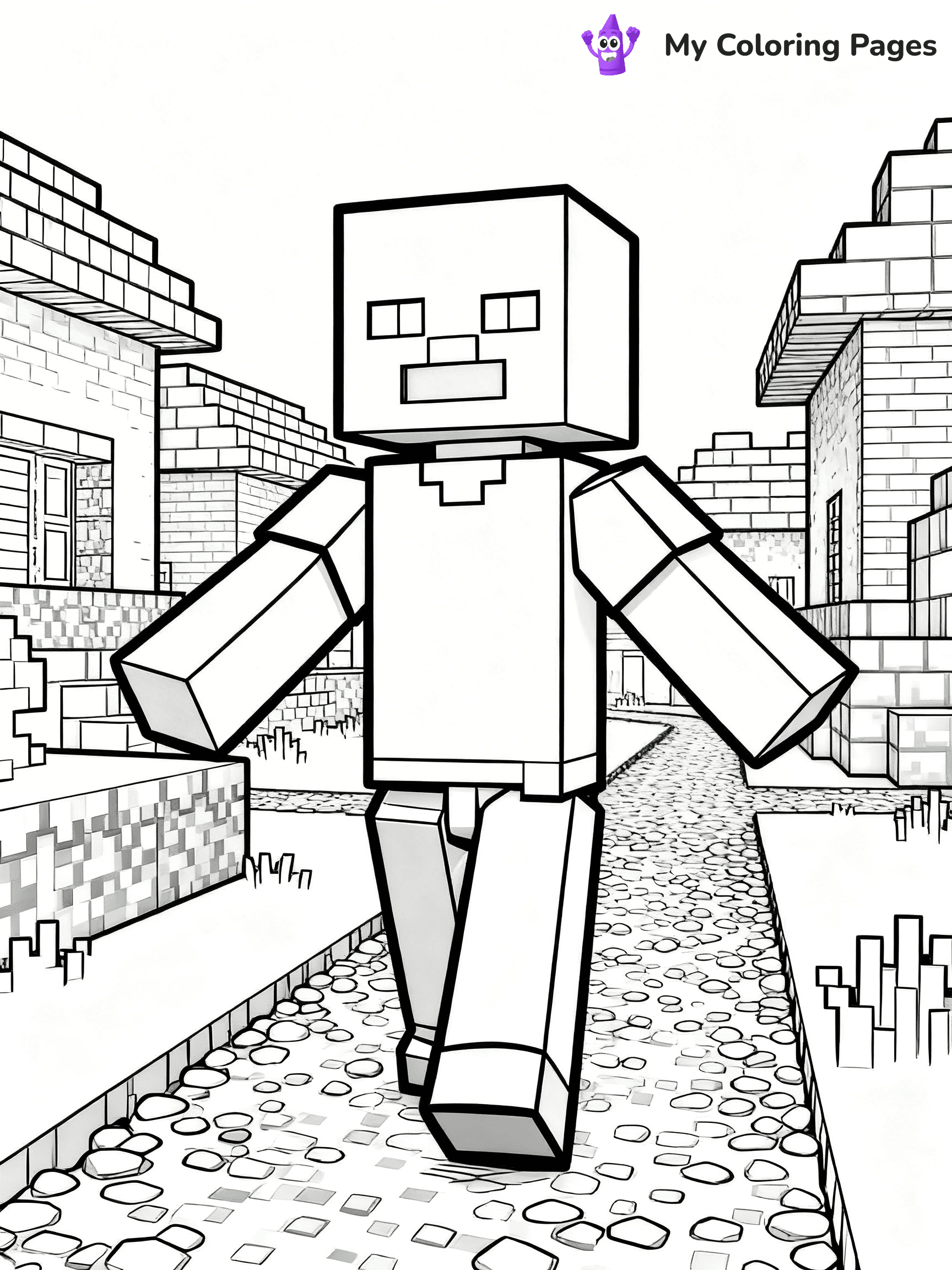 Minecraft Creeper Coloring Pages - 8