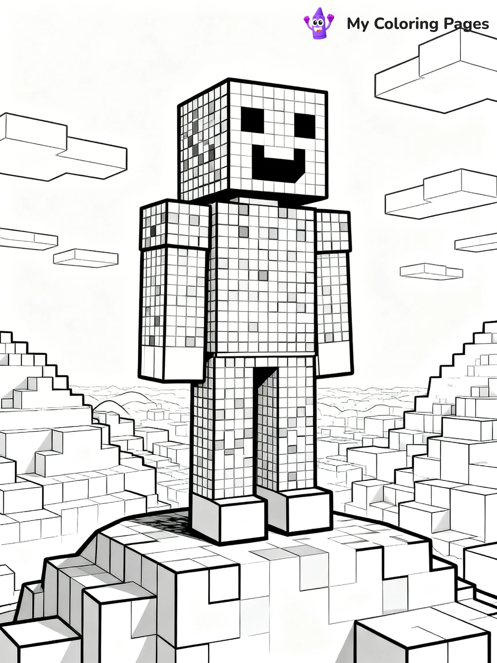 Minecraft Creeper Coloring Pages - 13
