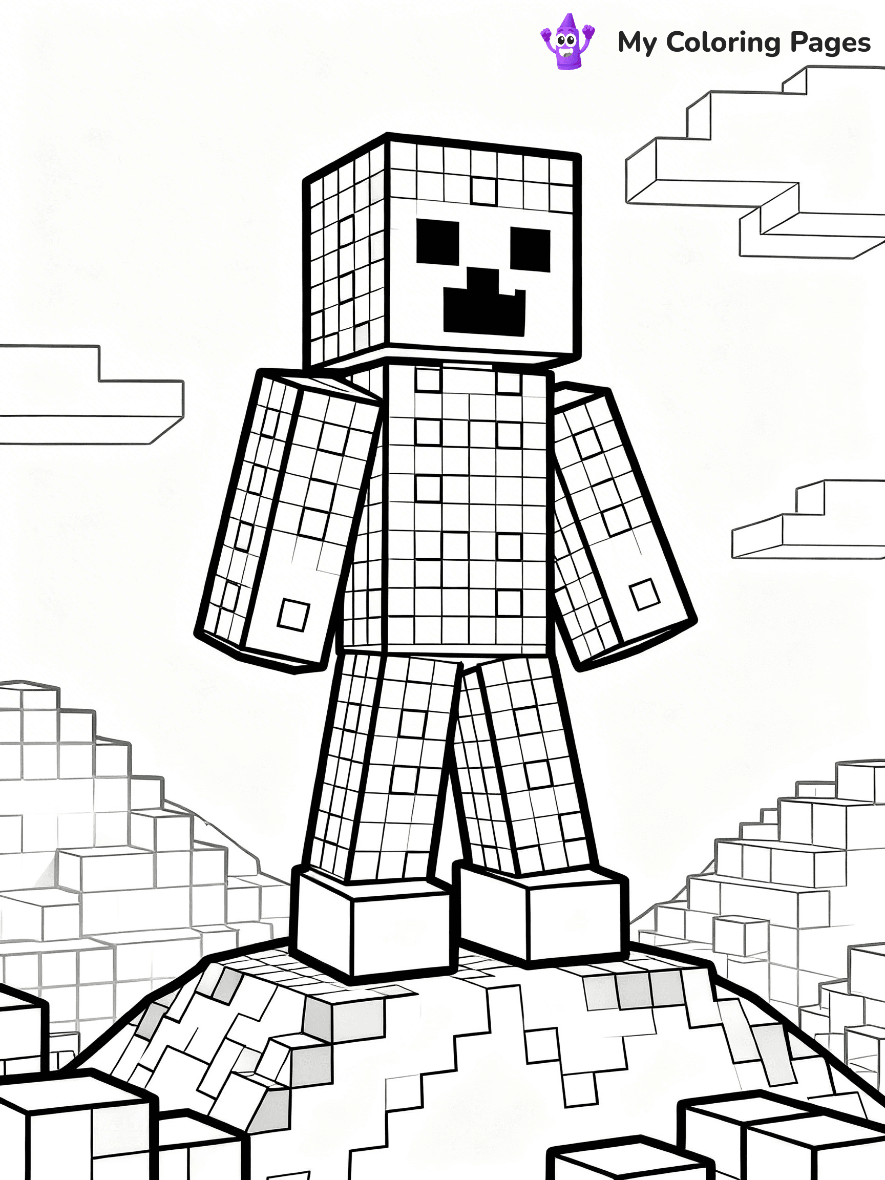 Minecraft Creeper Coloring Pages - 5
