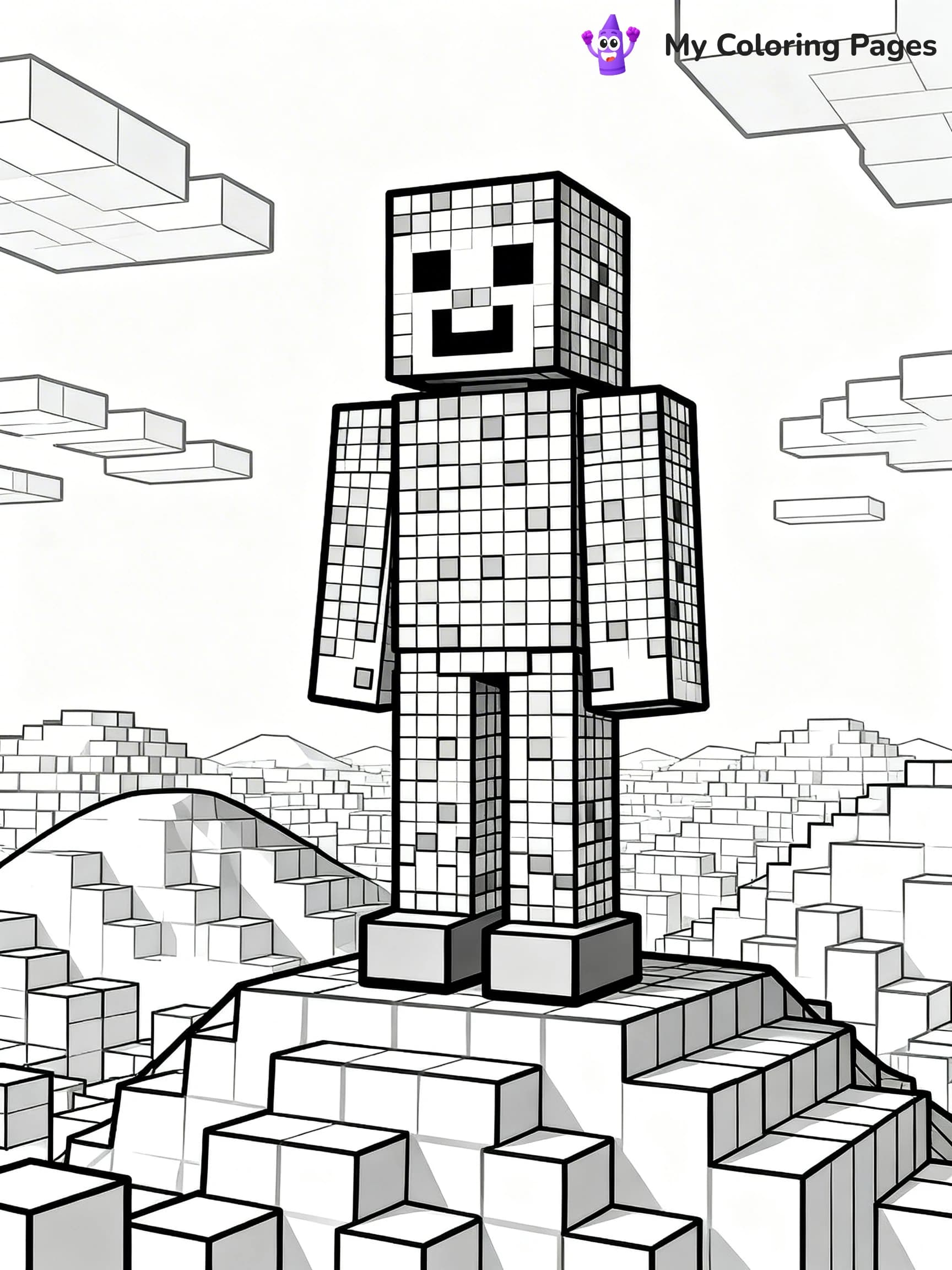 Minecraft Creeper Coloring Pages - 9