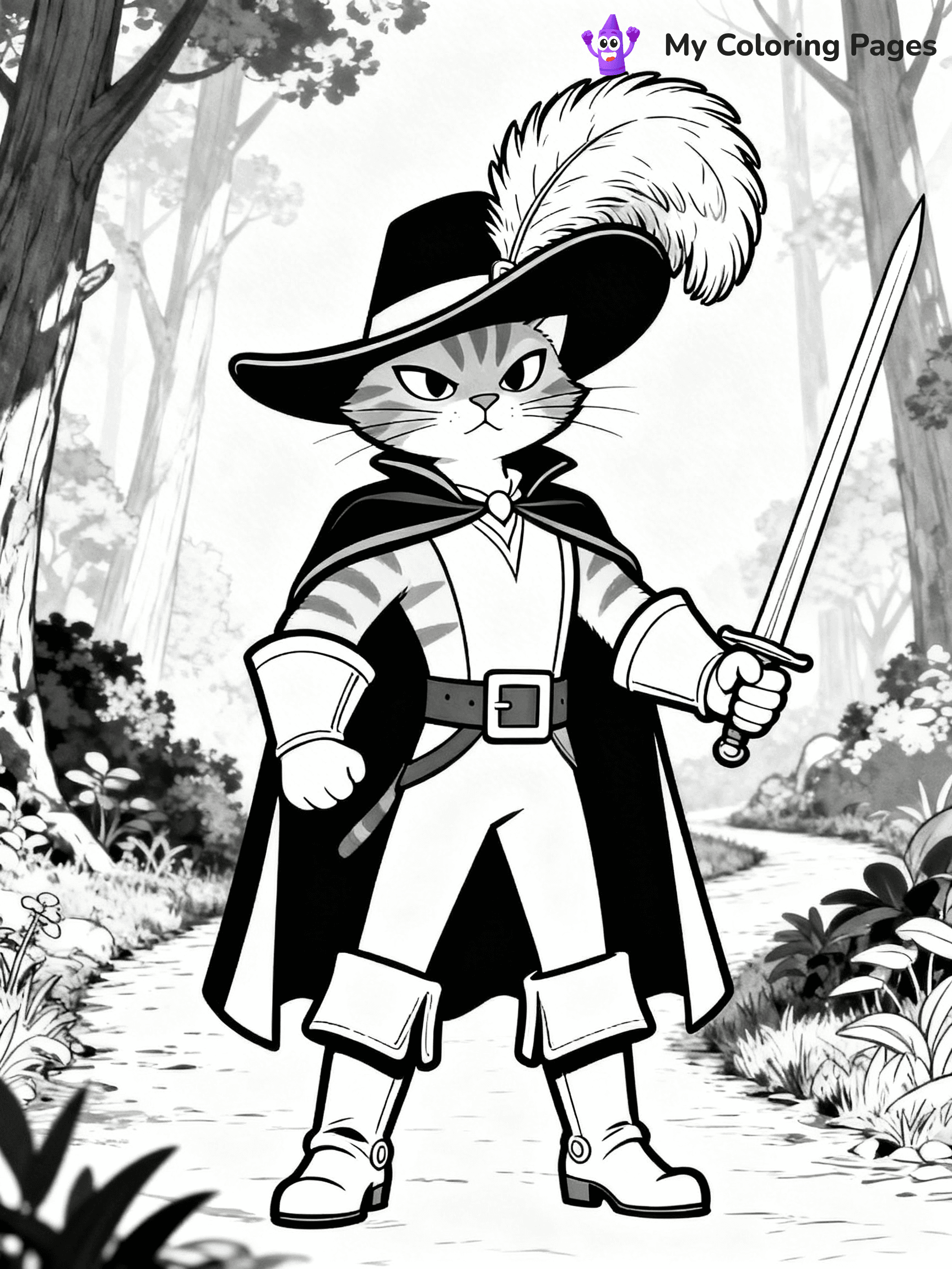 Puss In Boots Coloring Pages - 9