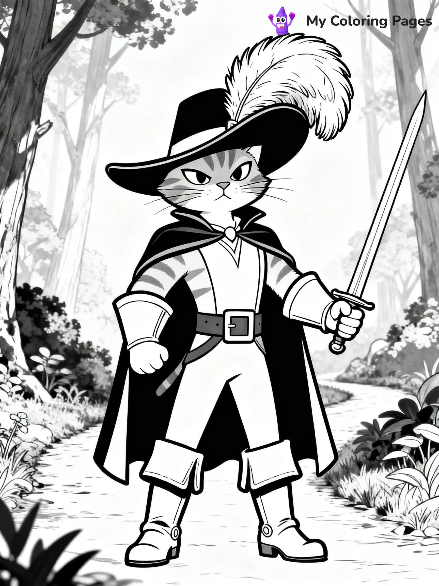 Puss In Boots Coloring Pages - 9