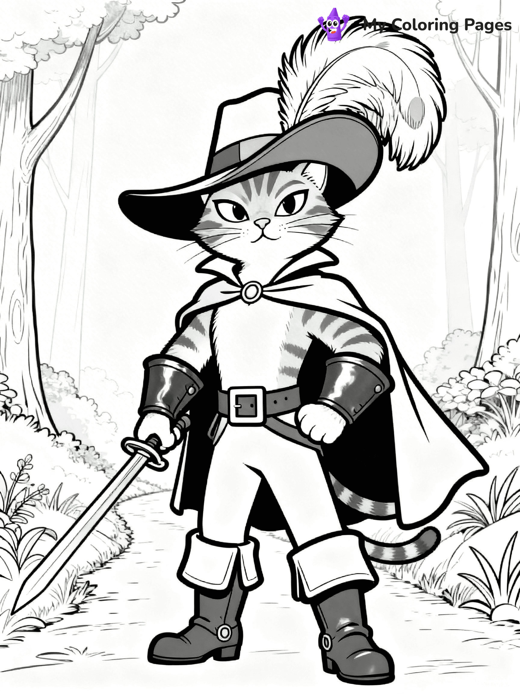 Puss In Boots Coloring Pages - 8
