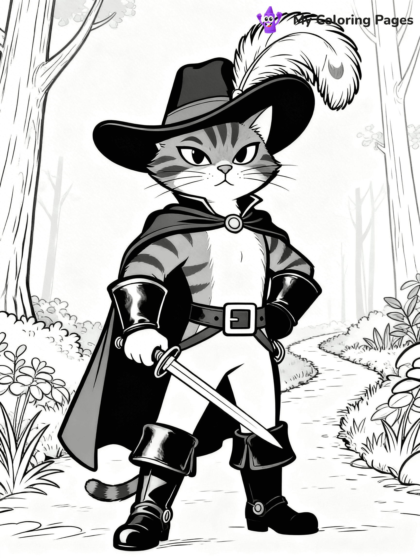 Puss In Boots Coloring Pages - 7