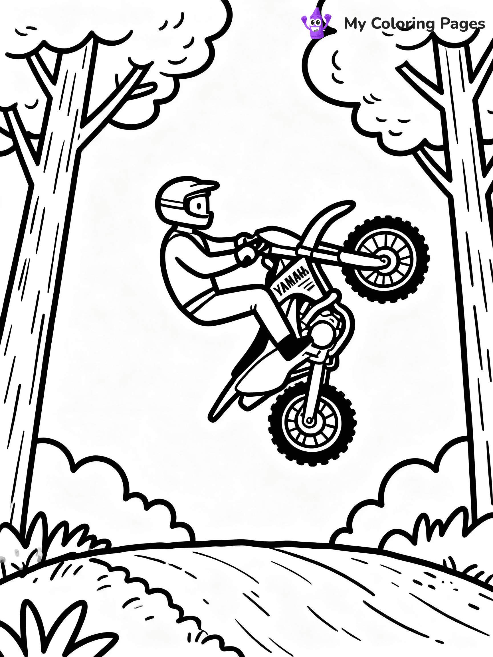 Dirt Bike Coloring Pages - 19