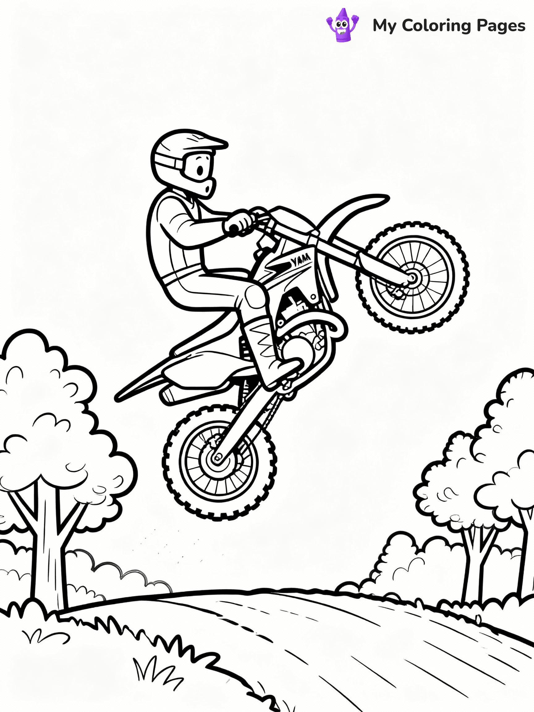Dirt Bike Coloring Pages - 18