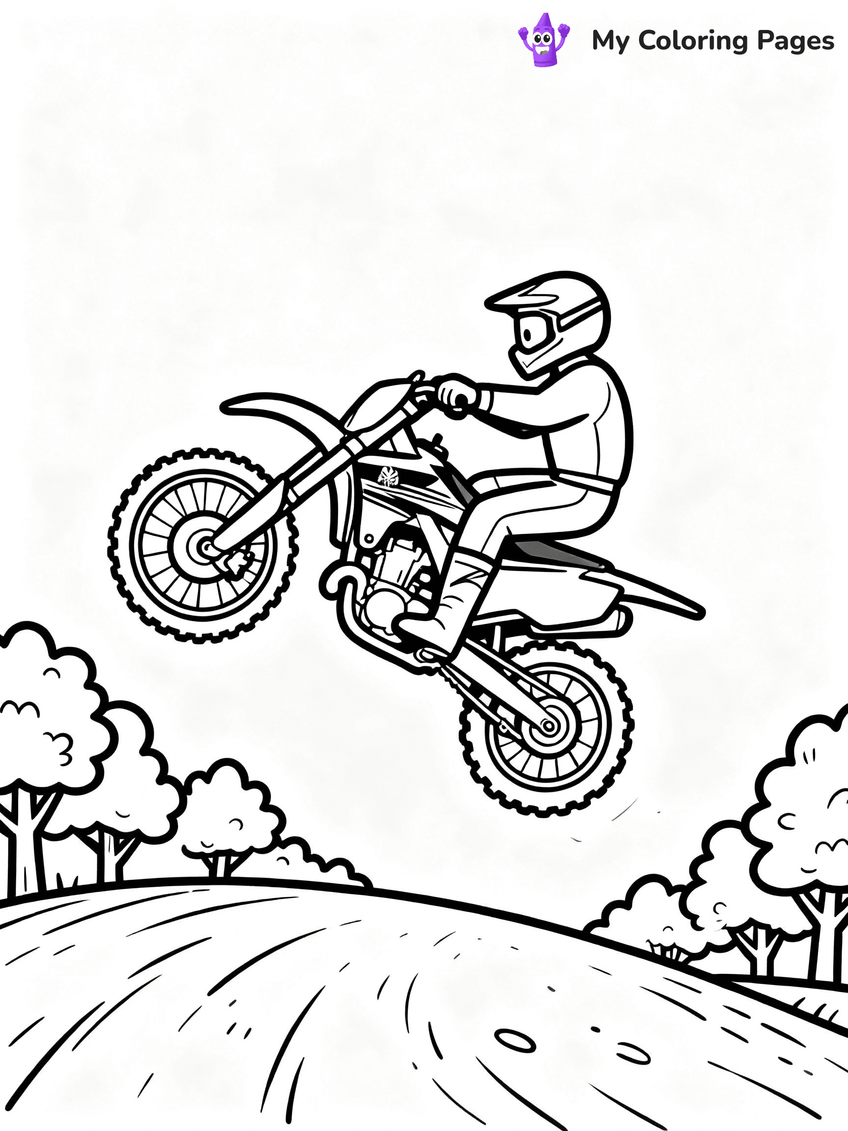 Dirt Bike Coloring Pages - 17