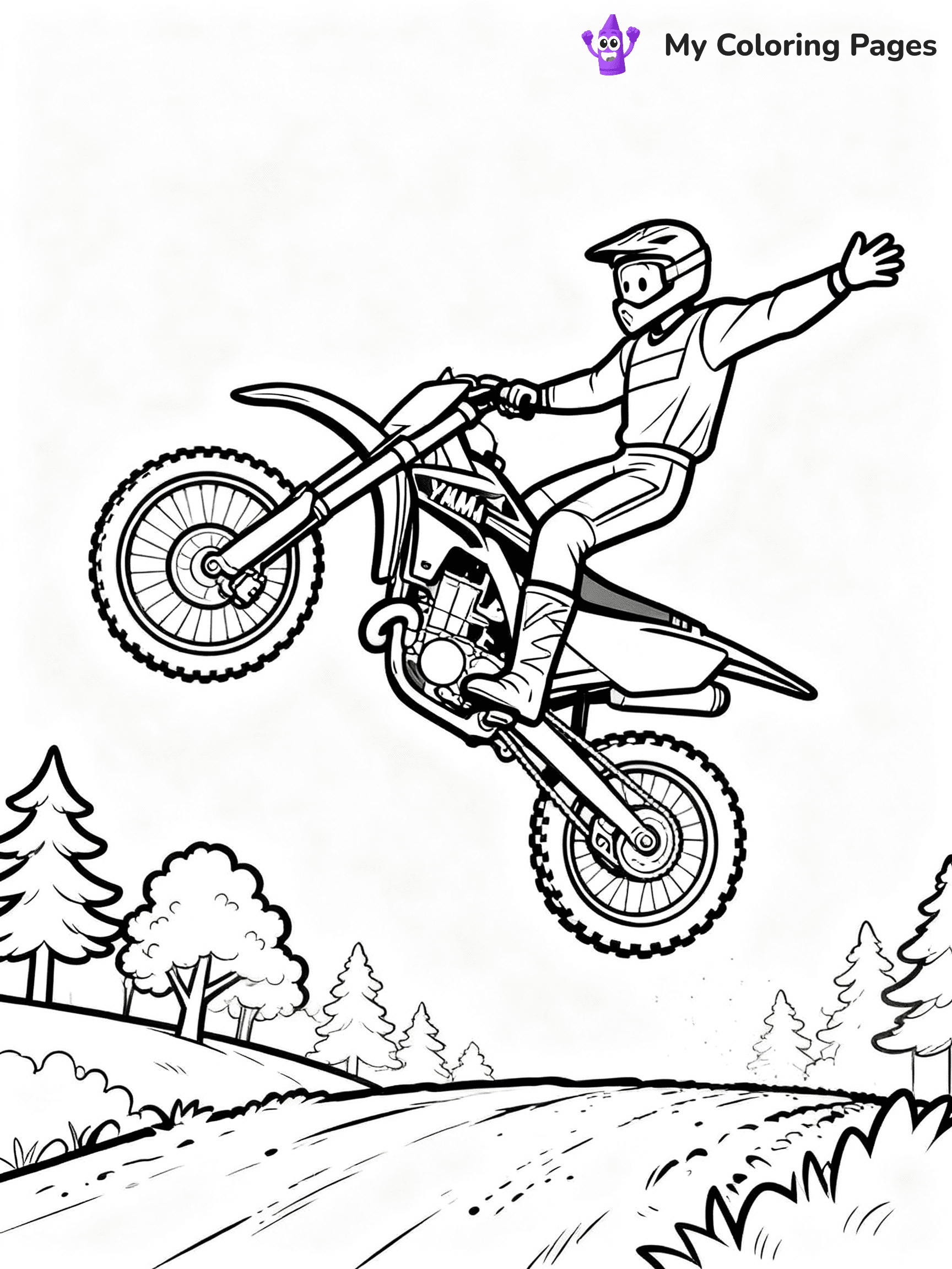 Dirt Bike Coloring Pages - 11