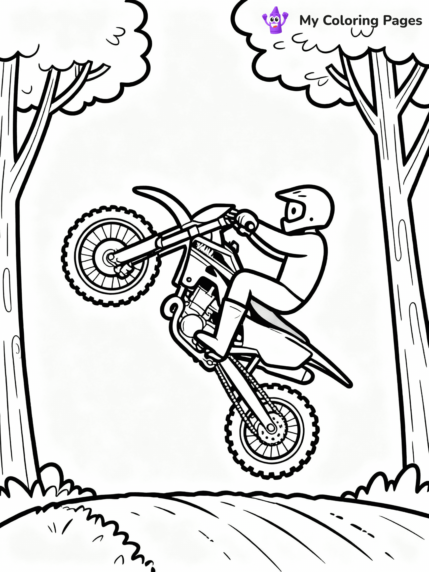Dirt Bike Coloring Pages - 8