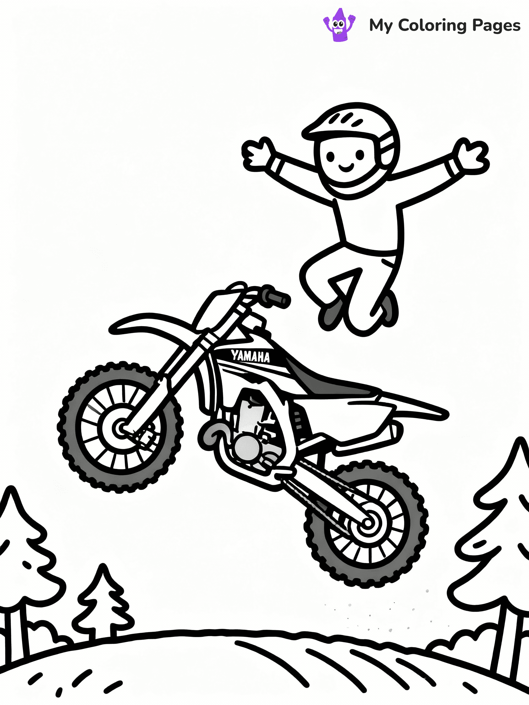 Dirt Bike Coloring Pages - 7
