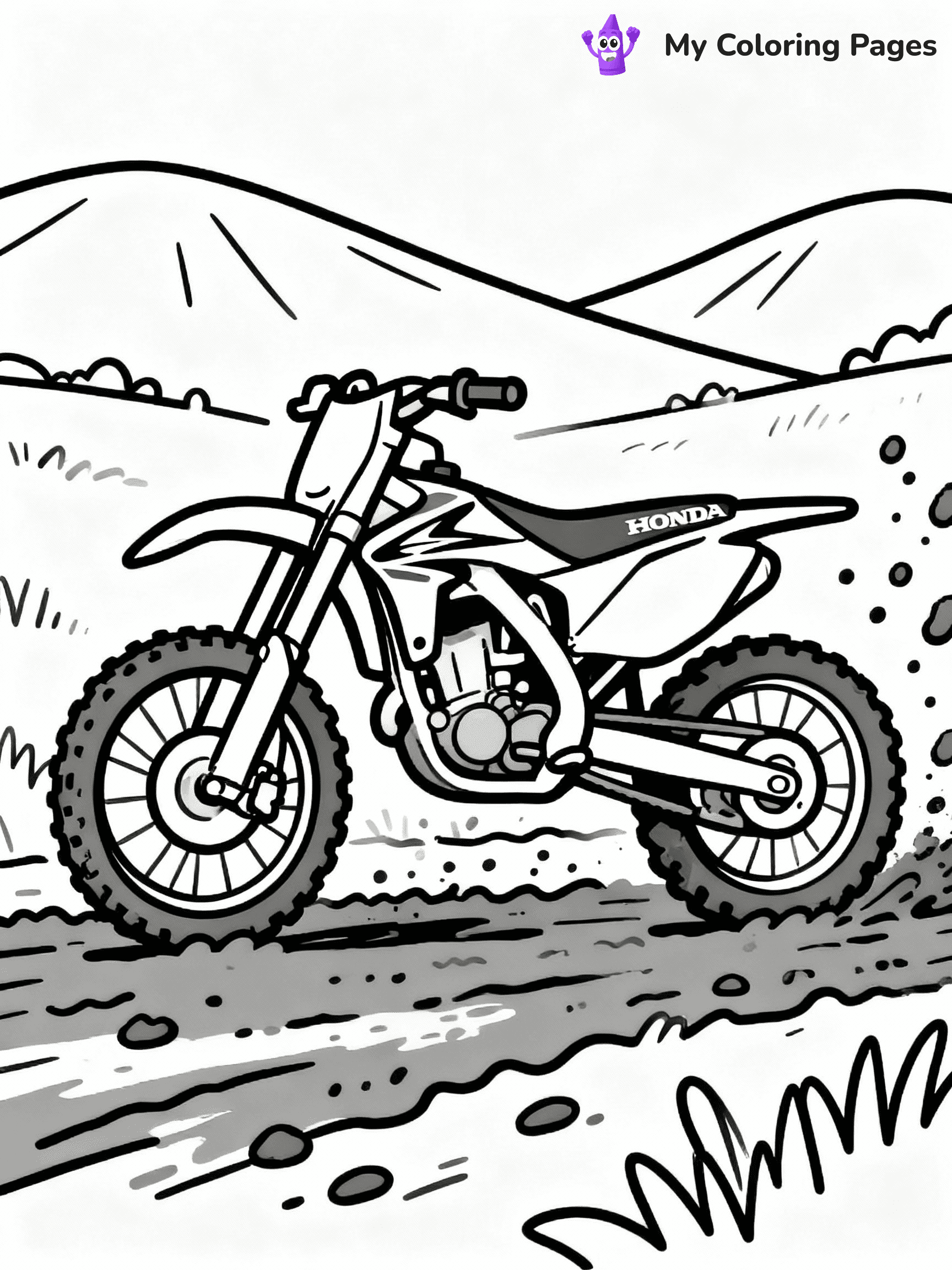 Dirt Bike Coloring Pages - 2