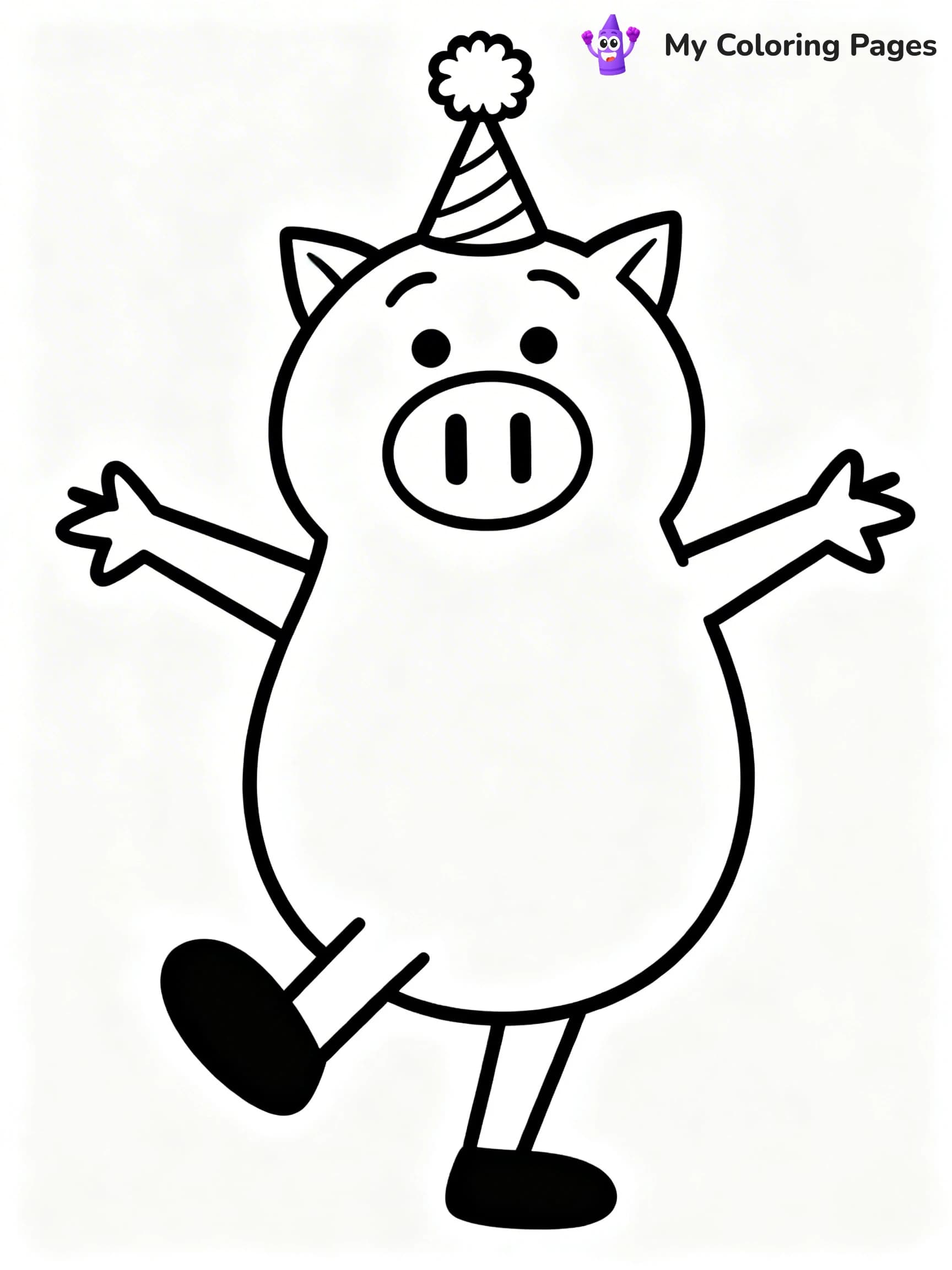 Piggie and Gerald Coloring Pages - 24