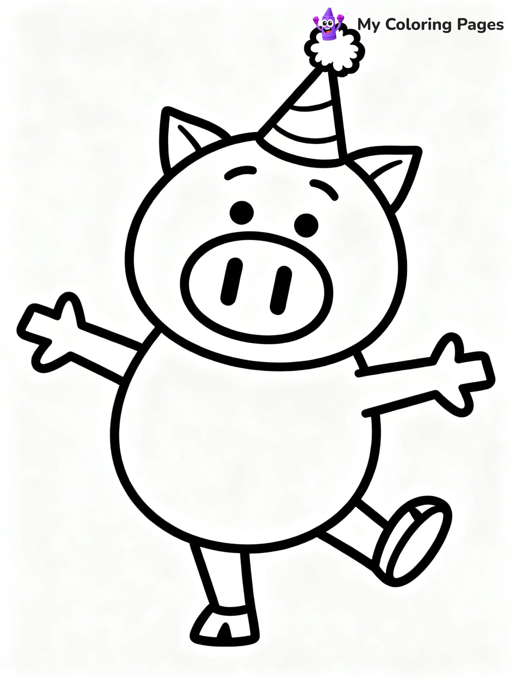 Piggie and Gerald Coloring Pages - 23