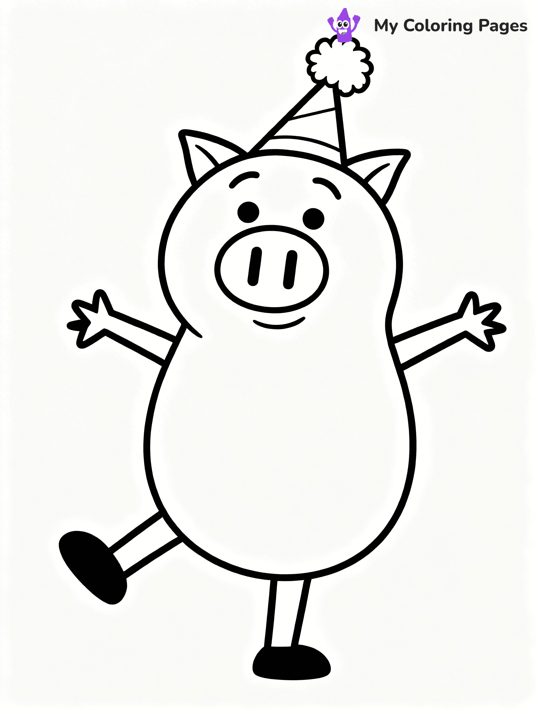 Piggie and Gerald Coloring Pages - 21