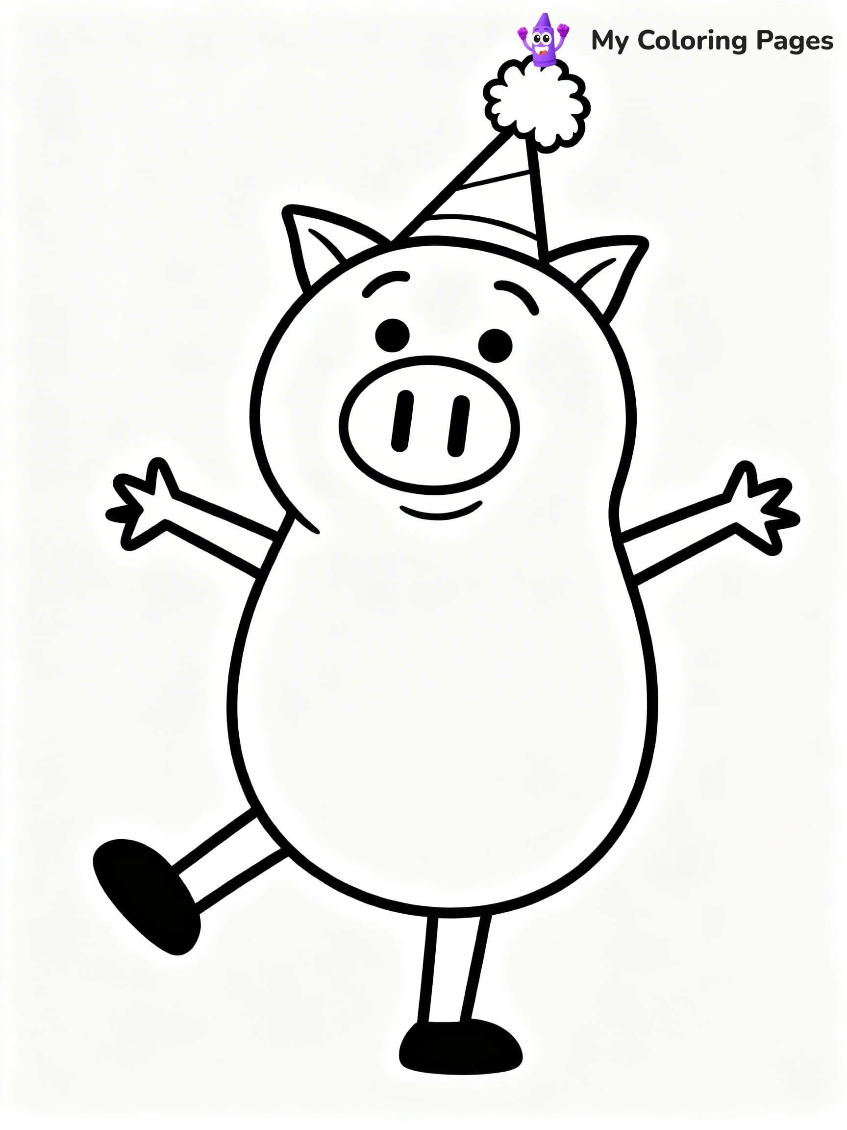 Piggie and Gerald Coloring Pages - 22