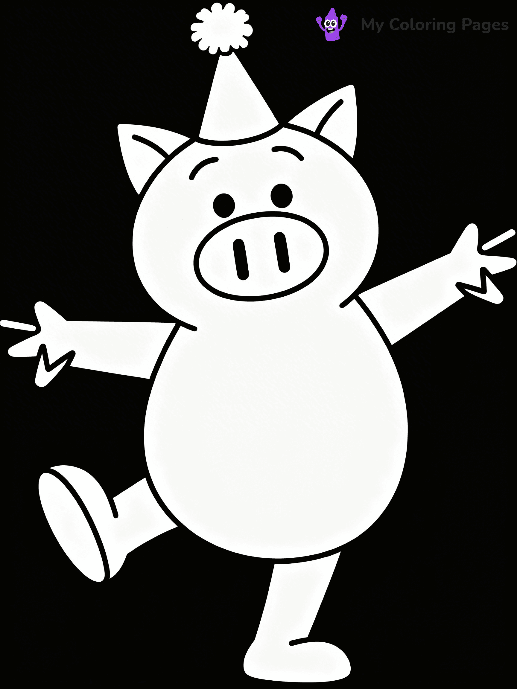 Piggie and Gerald Coloring Pages - 20