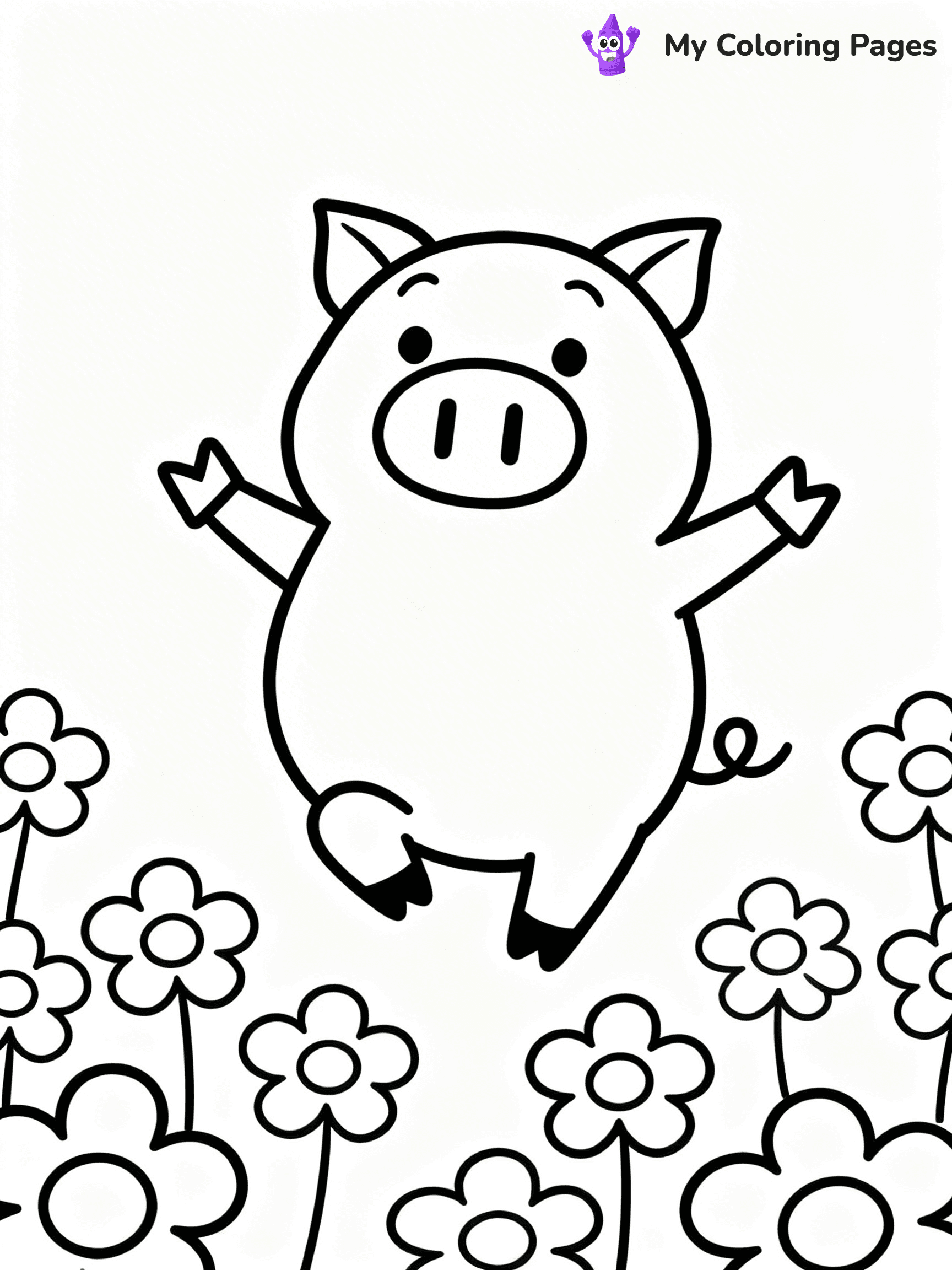 Piggie and Gerald Coloring Pages - 12