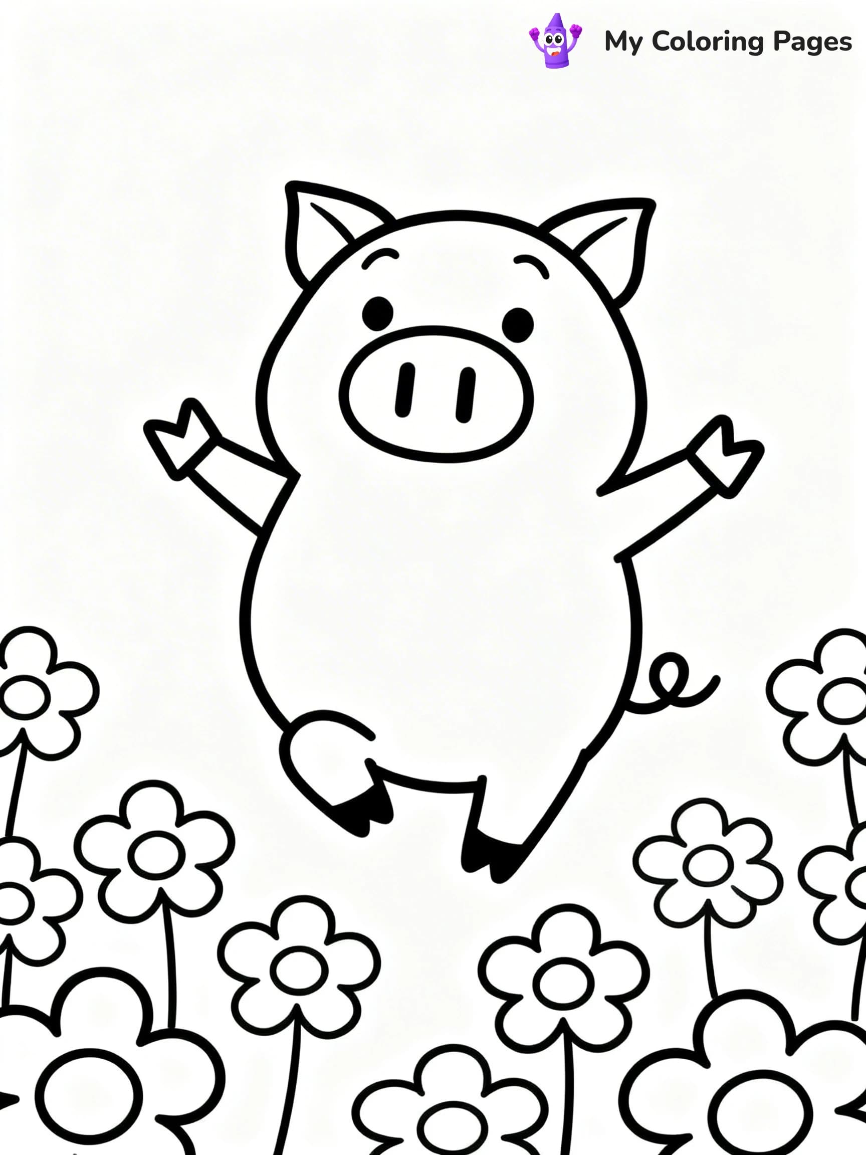 Piggie and Gerald Coloring Pages - 14