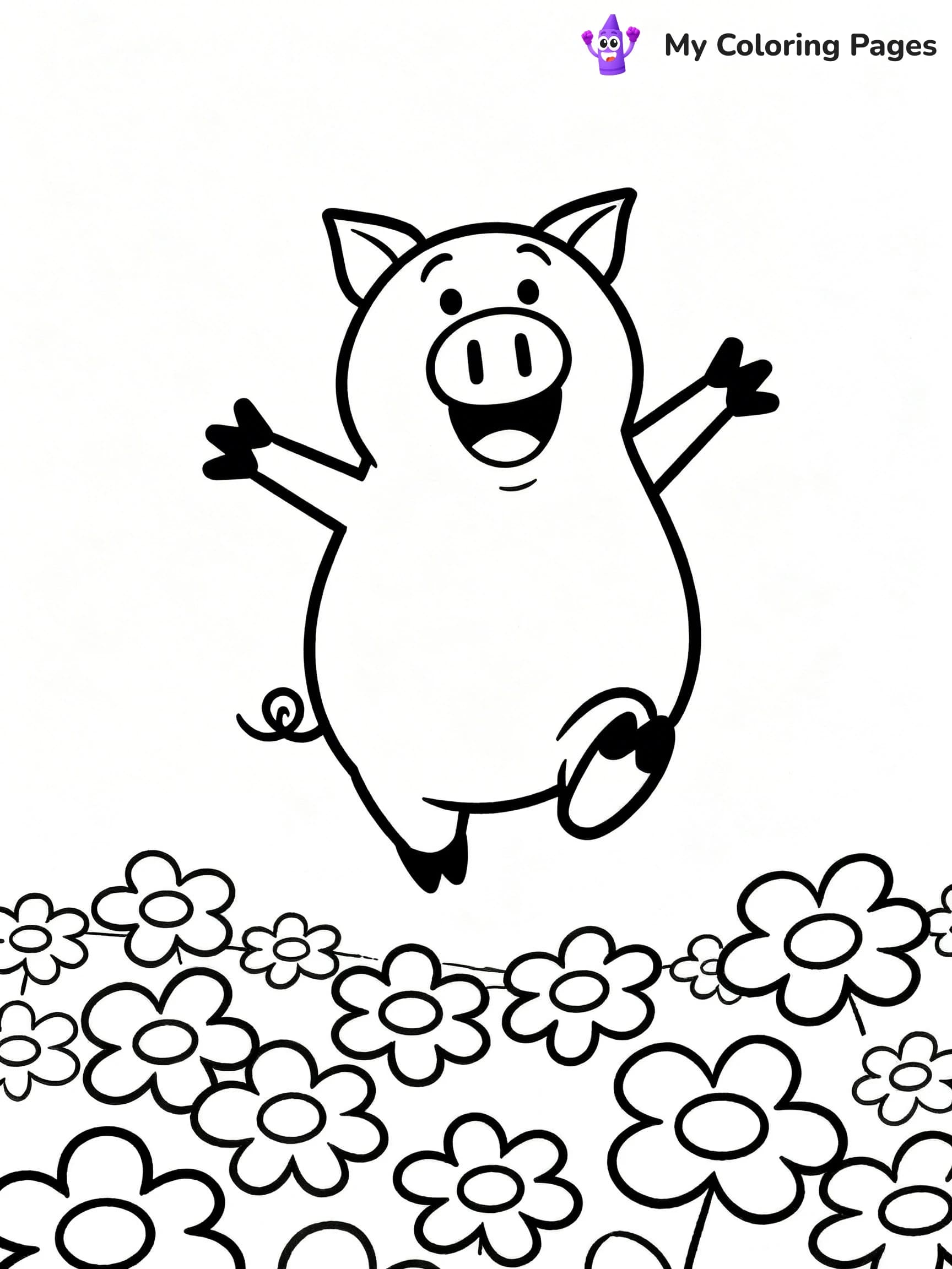Piggie and Gerald Coloring Pages - 13