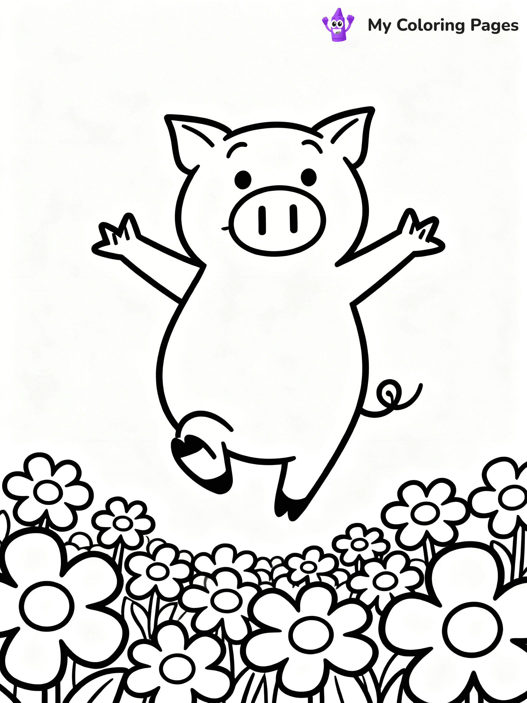Piggie and Gerald Coloring Pages - 9
