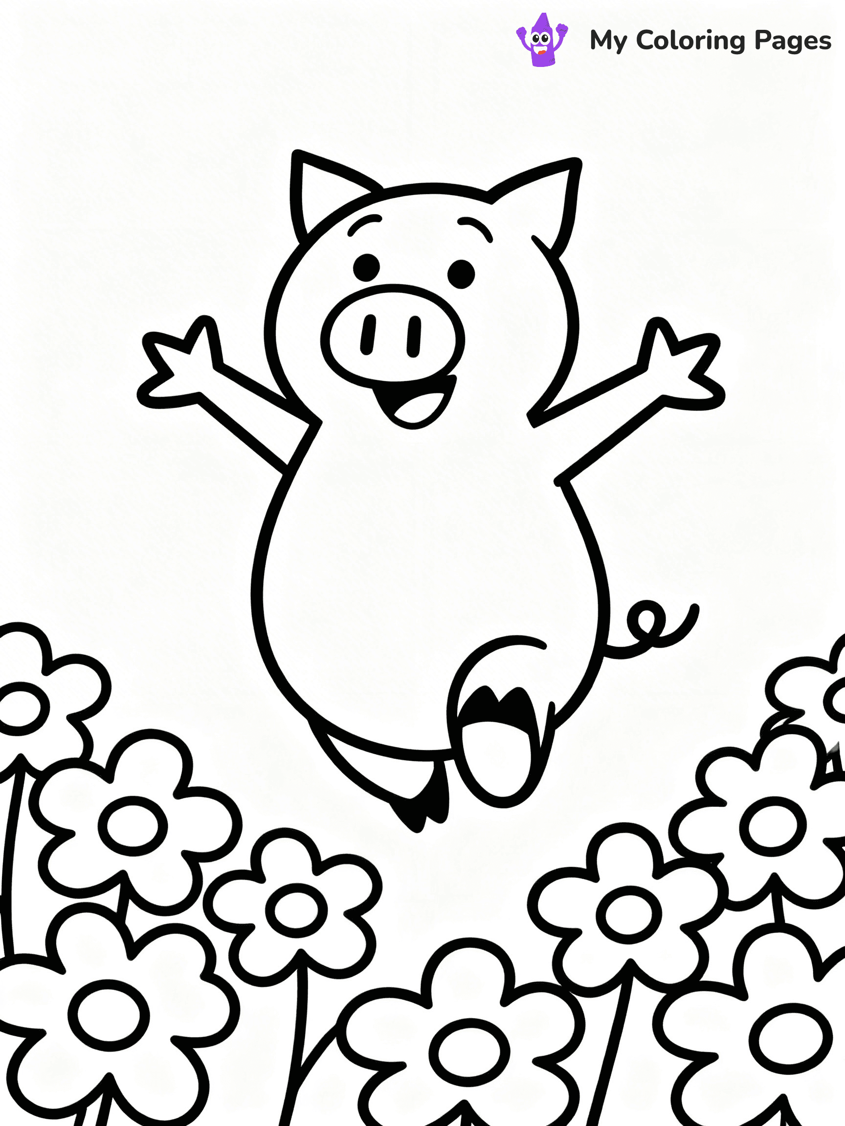 Piggie and Gerald Coloring Pages - 7