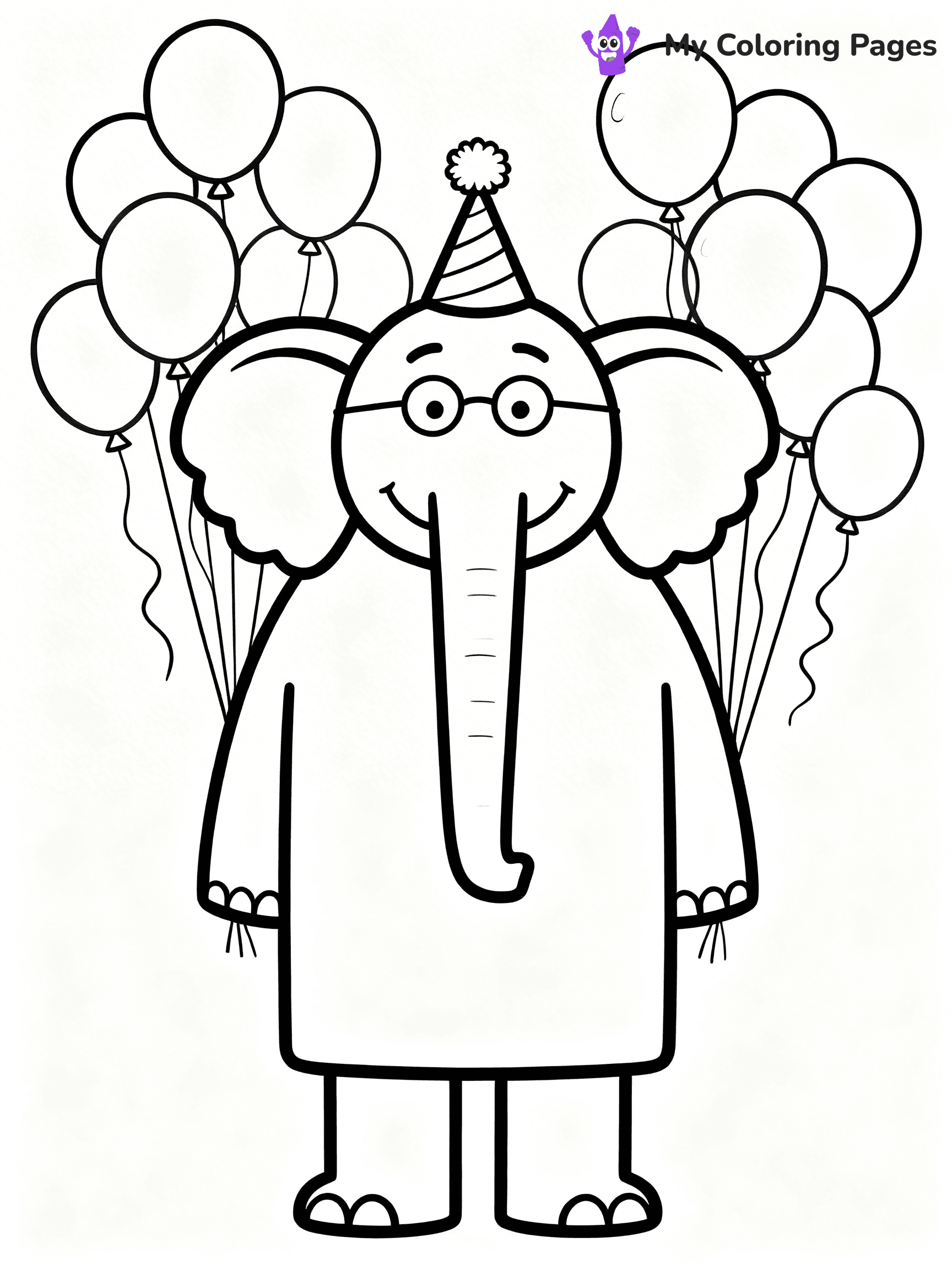 Piggie and Gerald Coloring Pages - 6