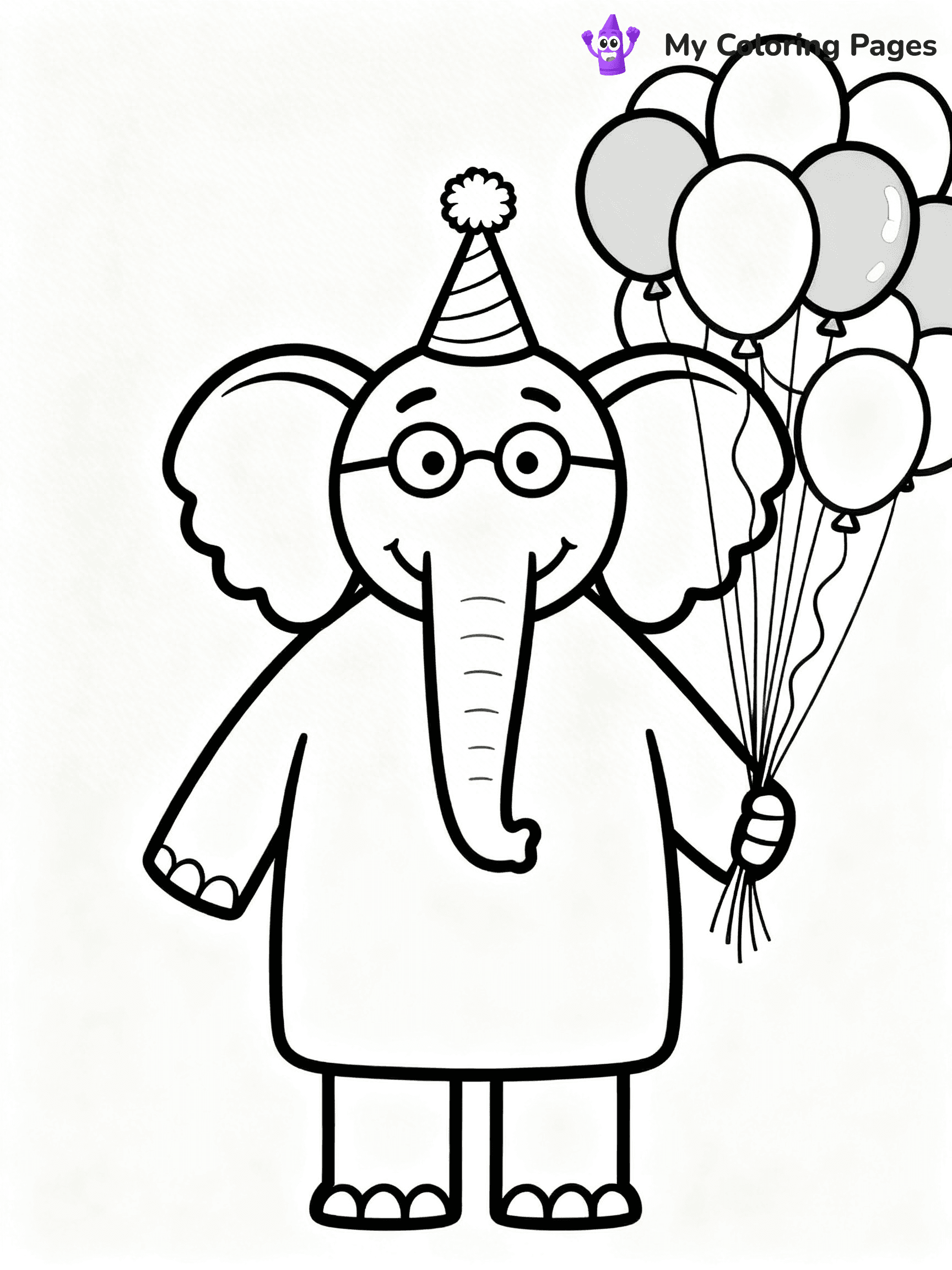 Piggie and Gerald Coloring Pages - 4