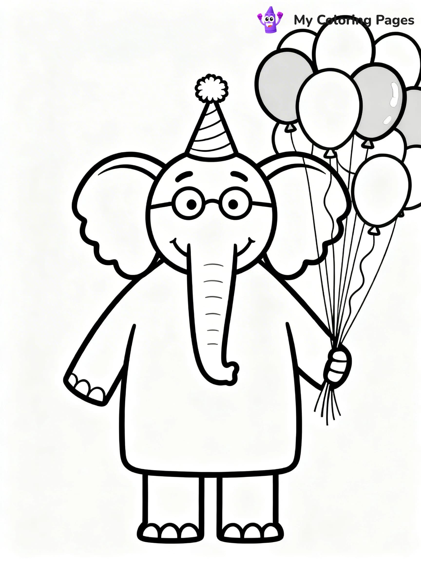 Piggie and Gerald Coloring Pages - 7