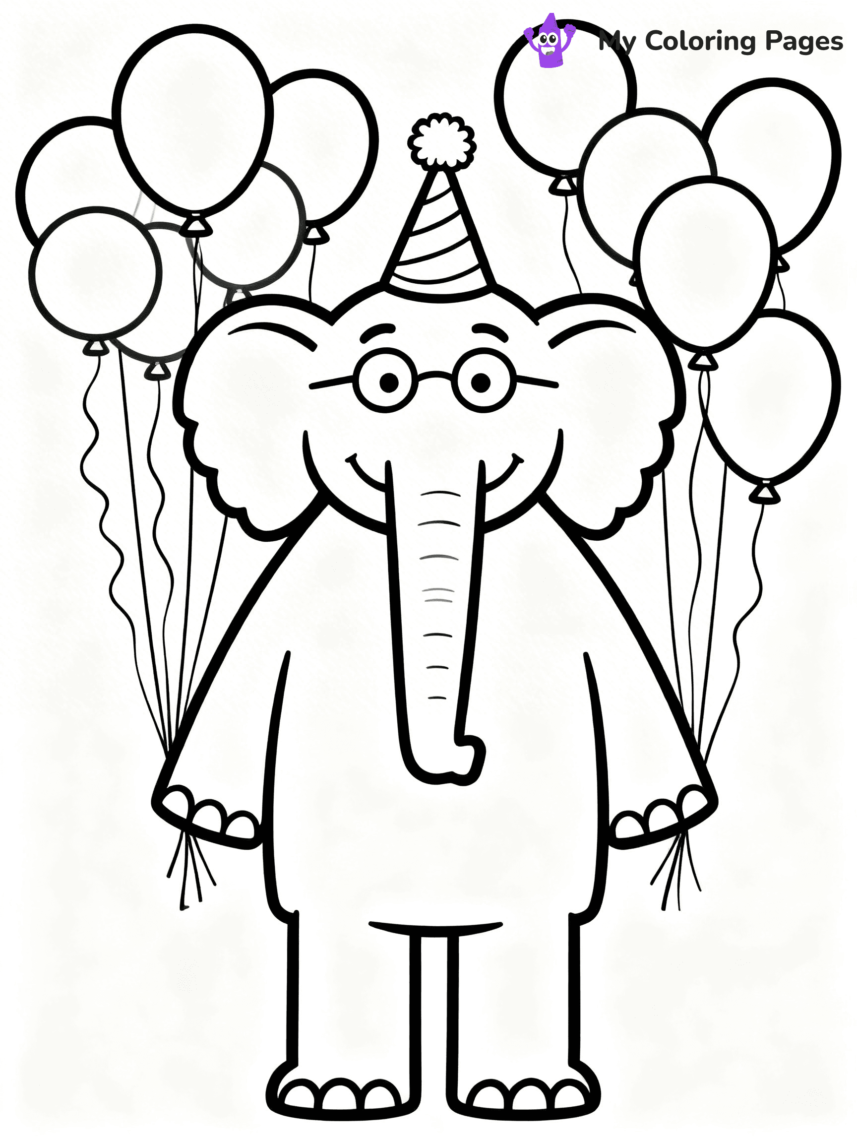 Piggie and Gerald Coloring Pages - 3