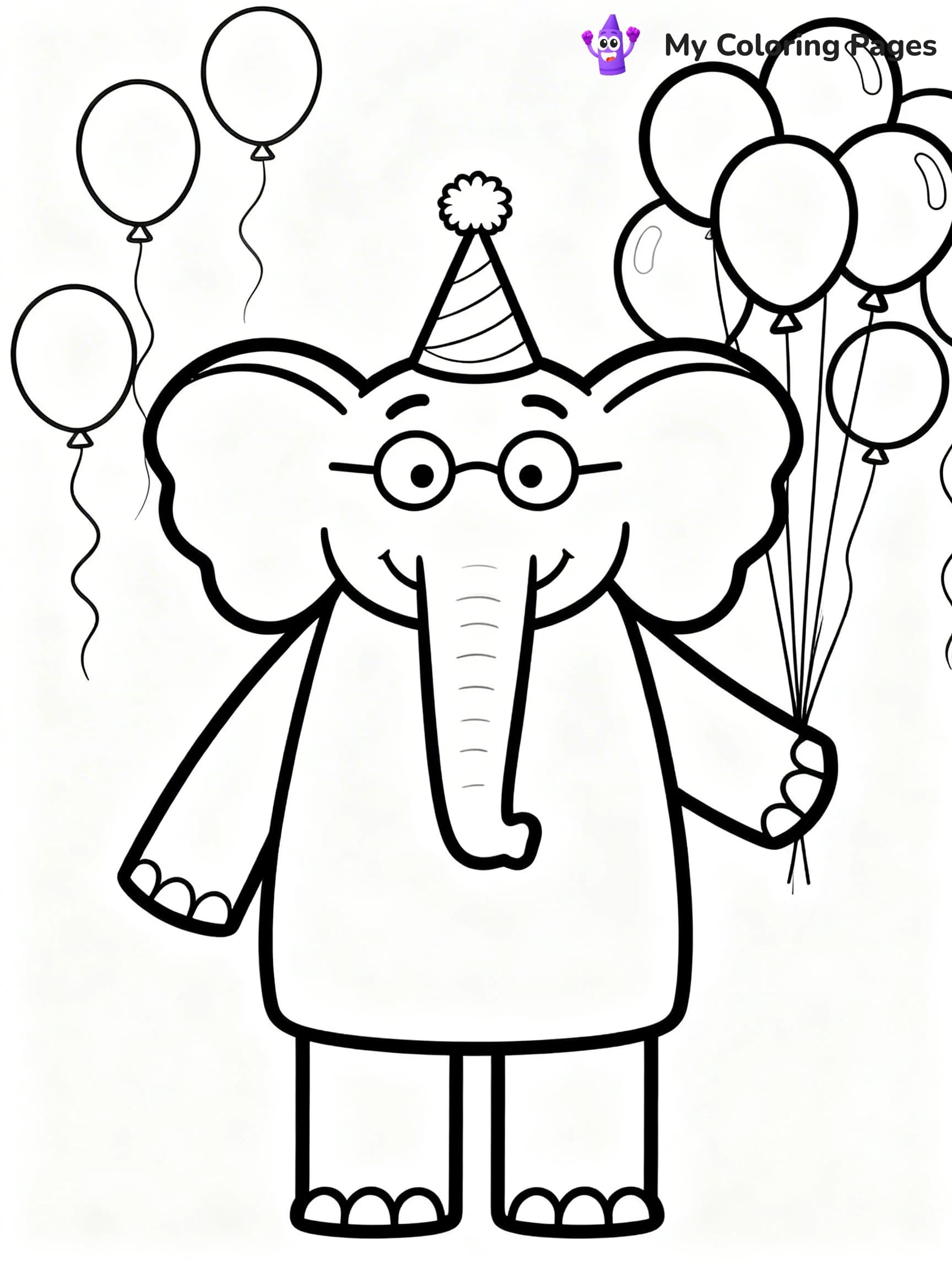 Piggie and Gerald Coloring Pages - 4
