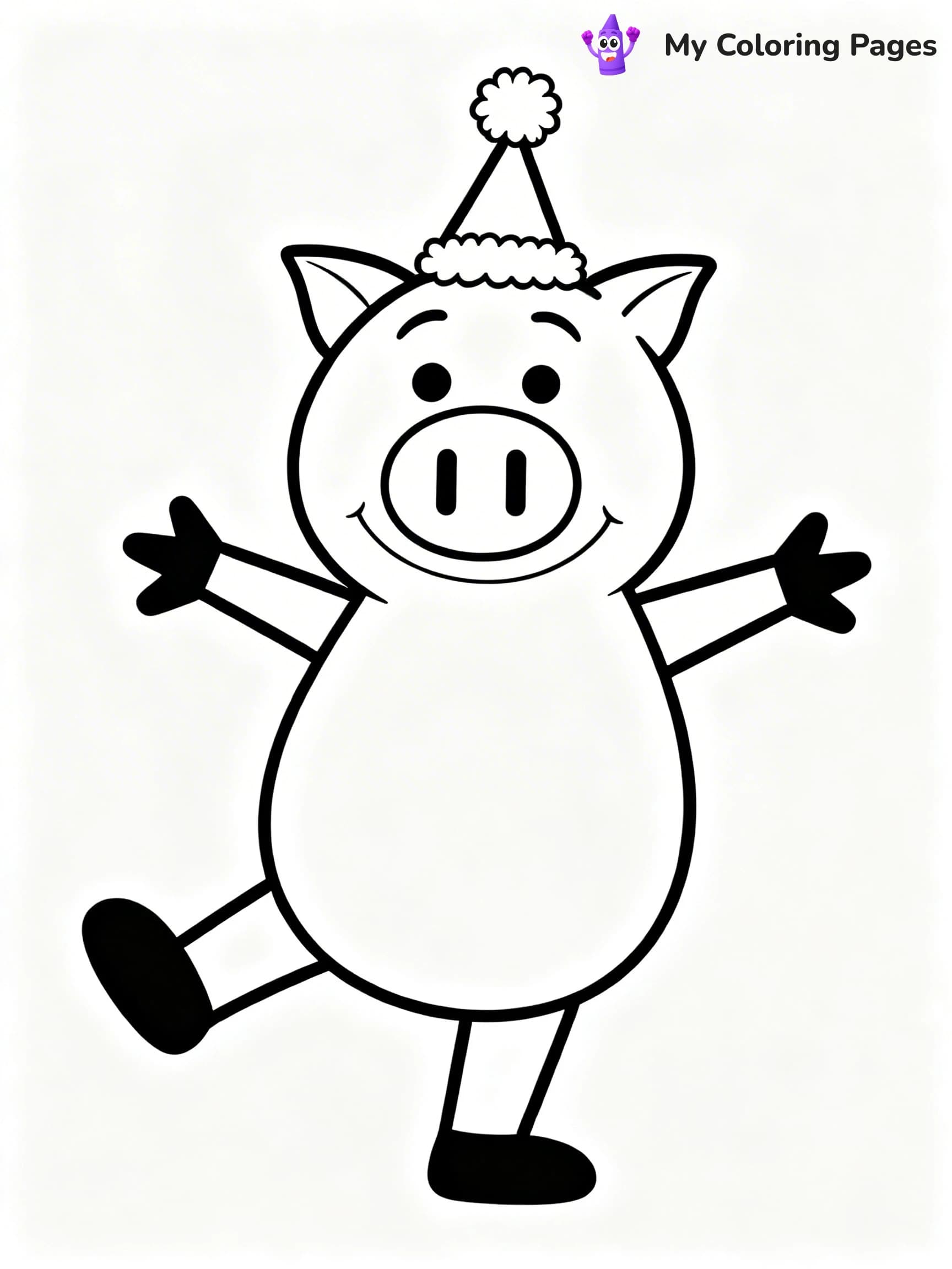 Piggie and Gerald Coloring Pages - 3