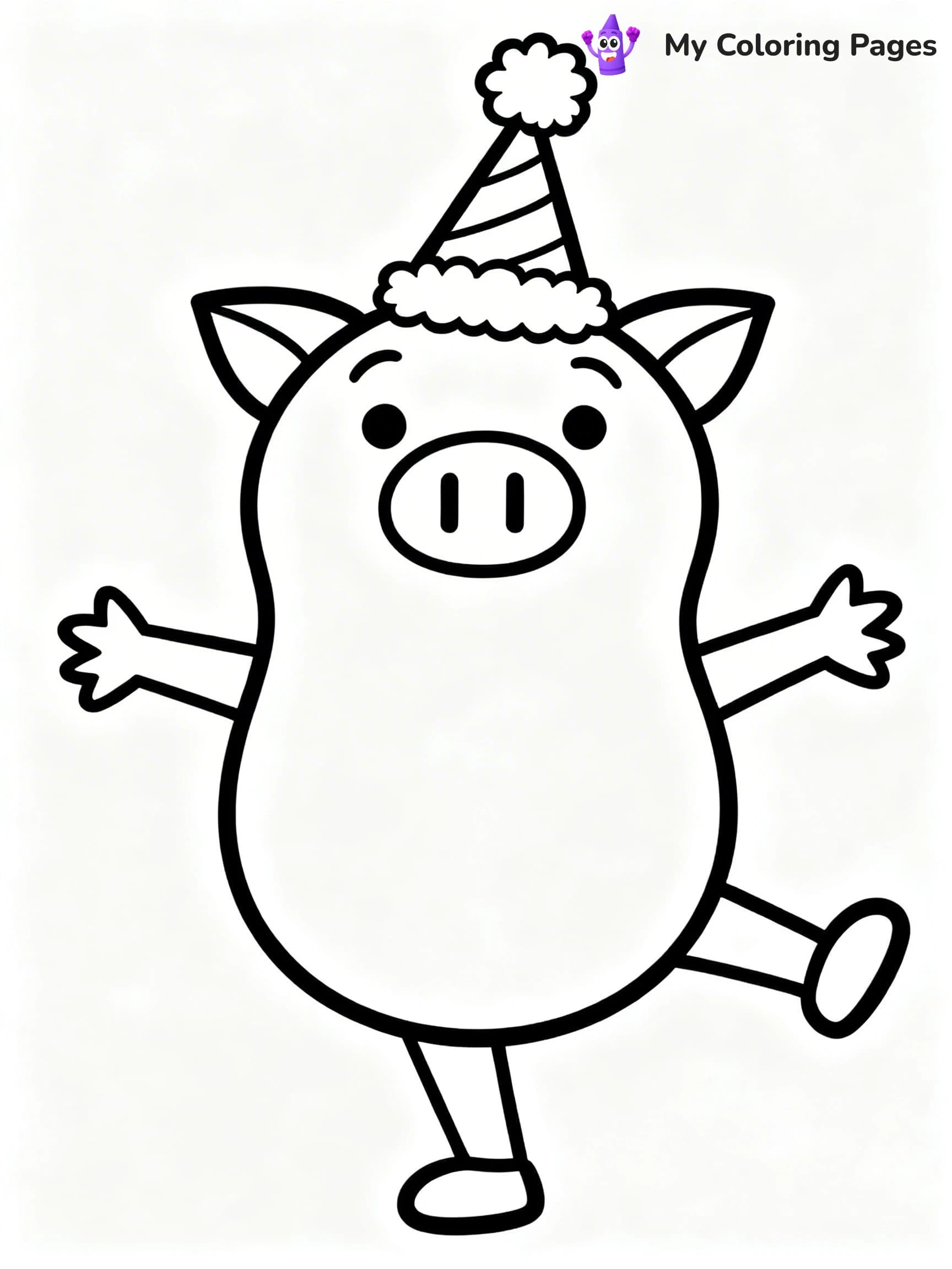 Piggie and Gerald Coloring Pages - 1
