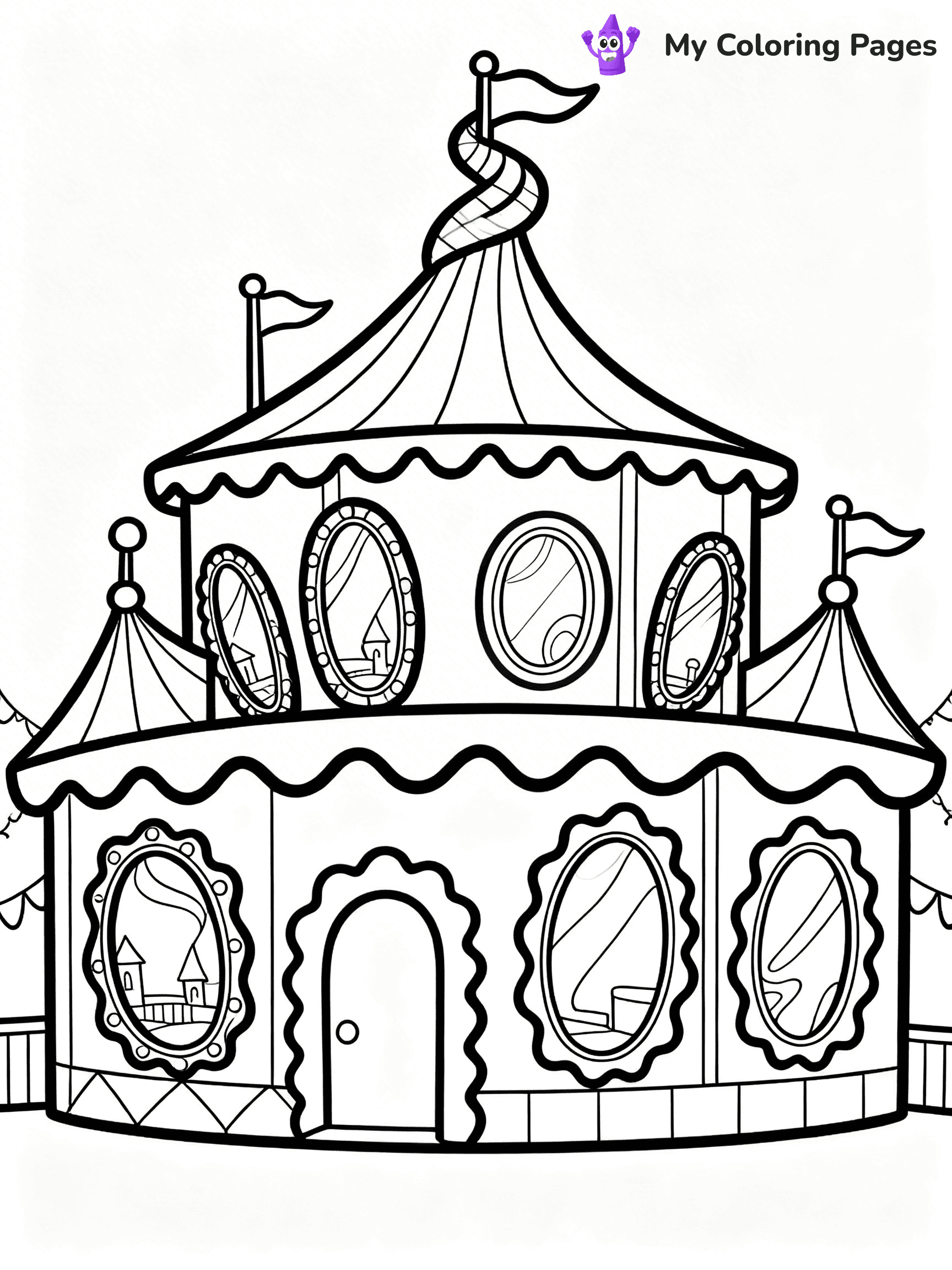 Amusement Park Coloring Pages - 24
