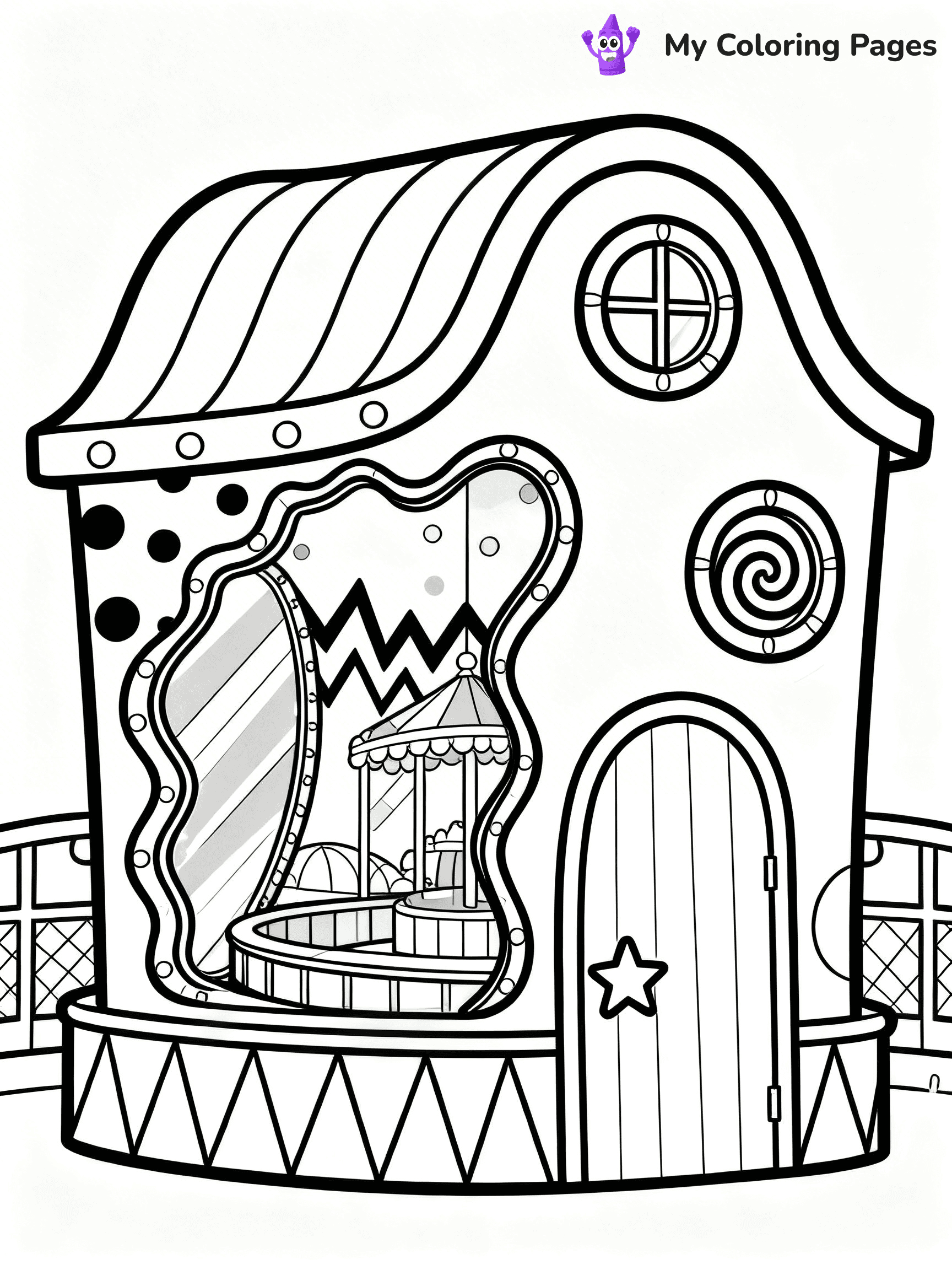 Amusement Park Coloring Pages - 22