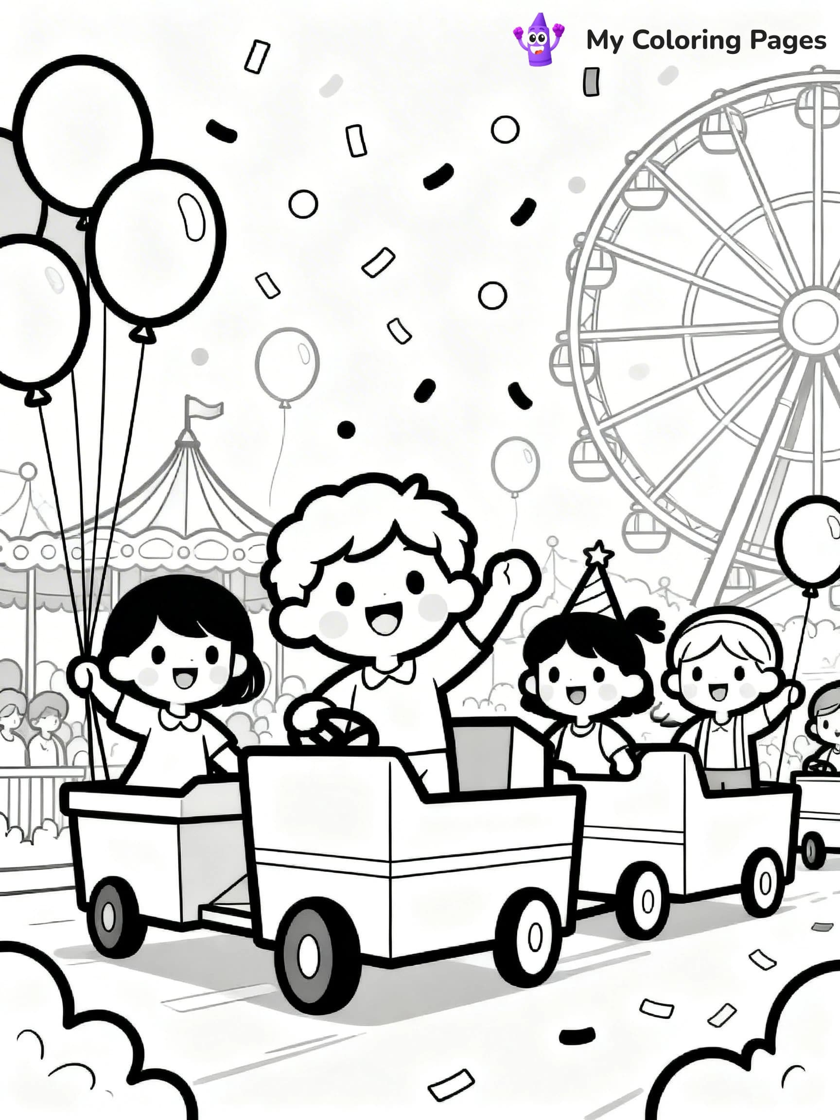 Amusement Park Coloring Pages - 4
