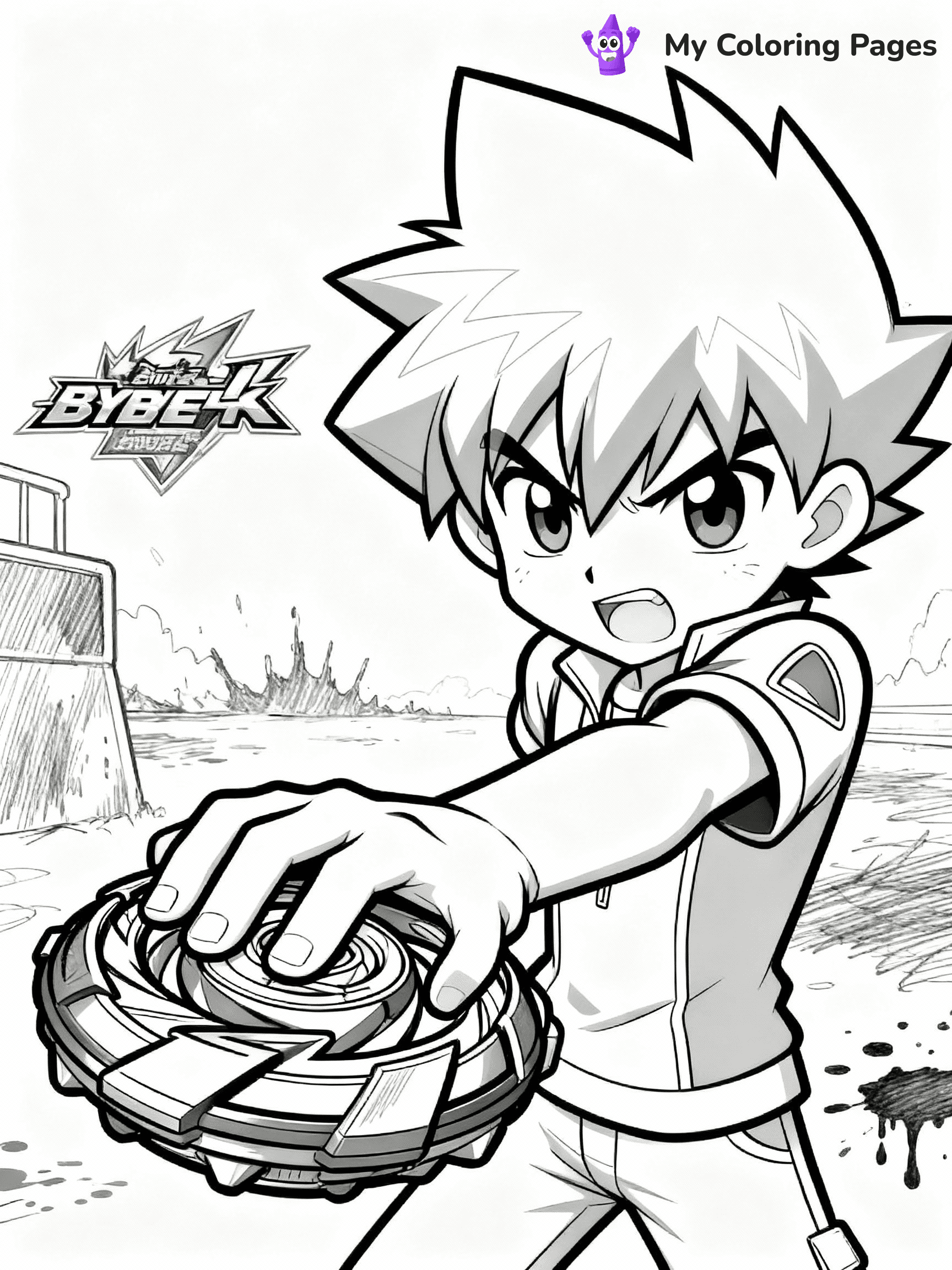 Beyblade Coloring Pages - 7