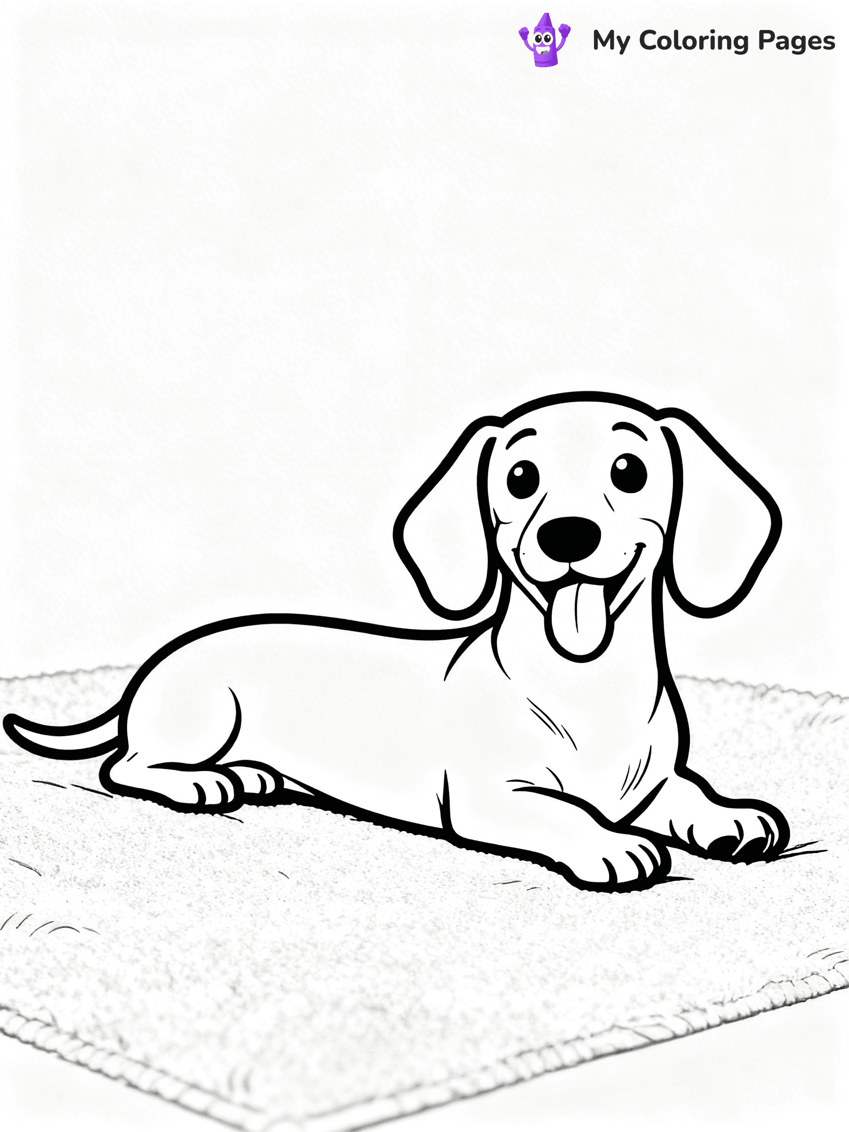 Realistic Dog Coloring Pages - 48
