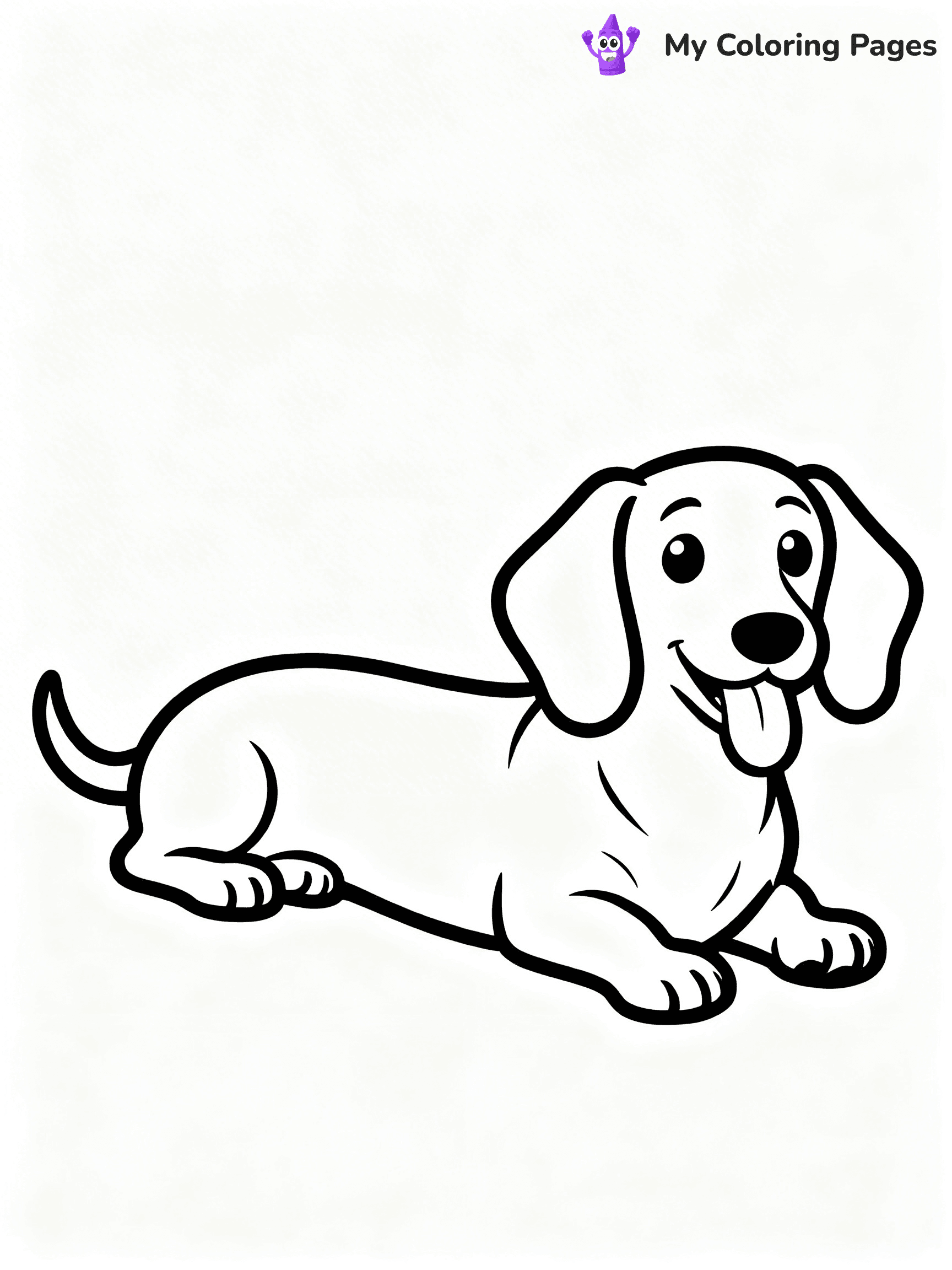 Realistic Dog Coloring Pages - 45
