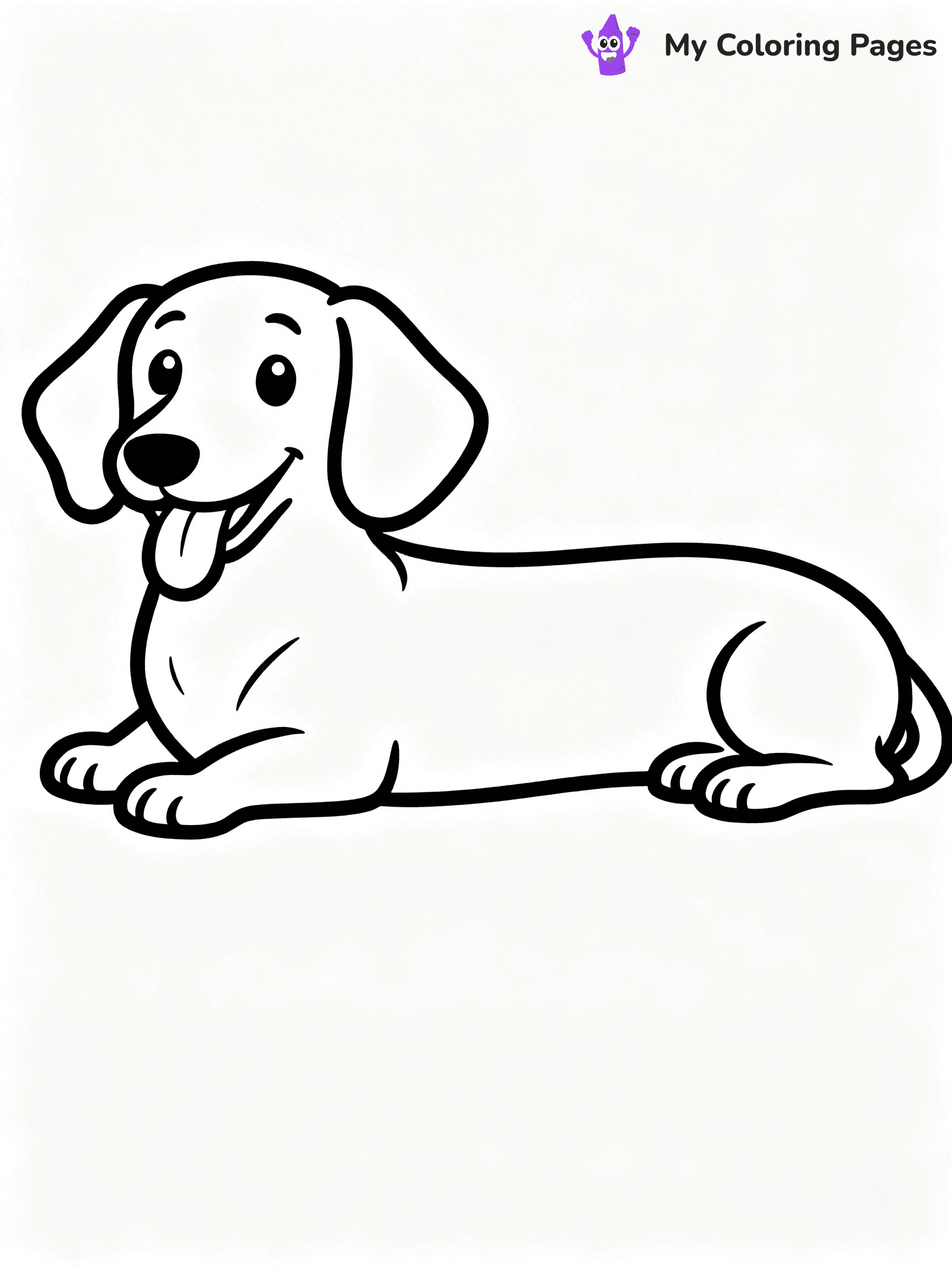 Realistic Dog Coloring Pages - 44