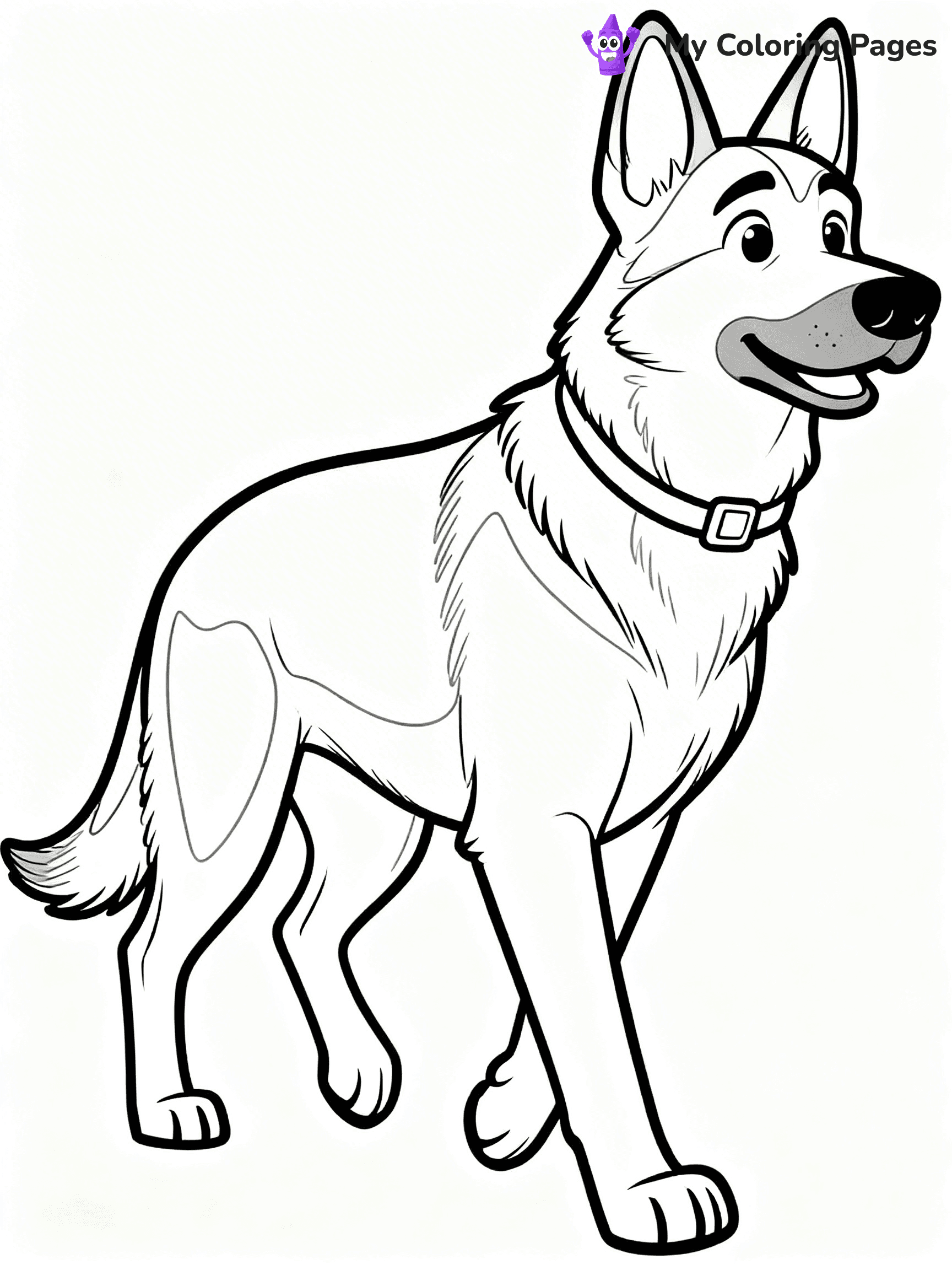 Realistic Dog Coloring Pages - 32