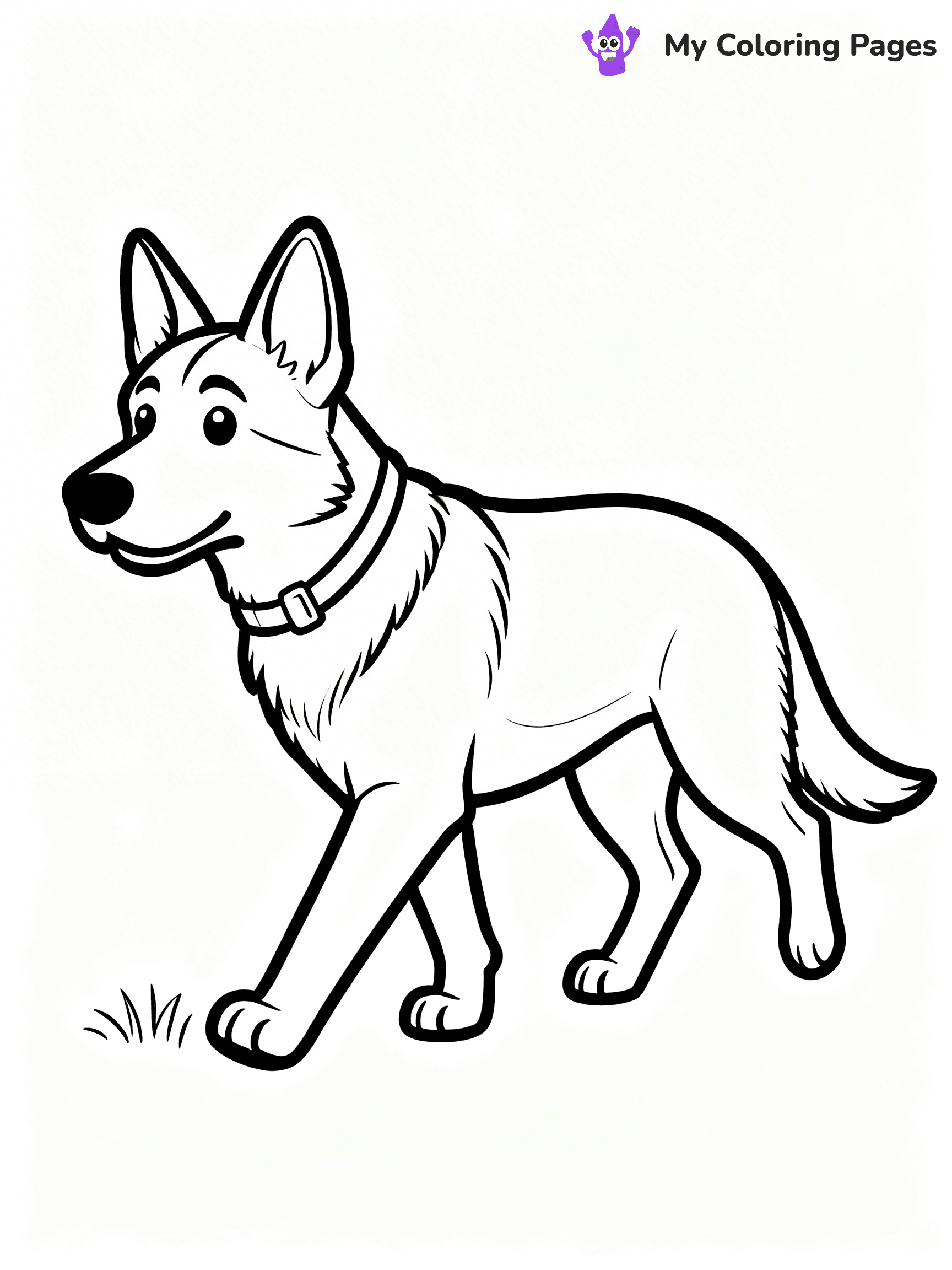 Realistic Dog Coloring Pages - 29