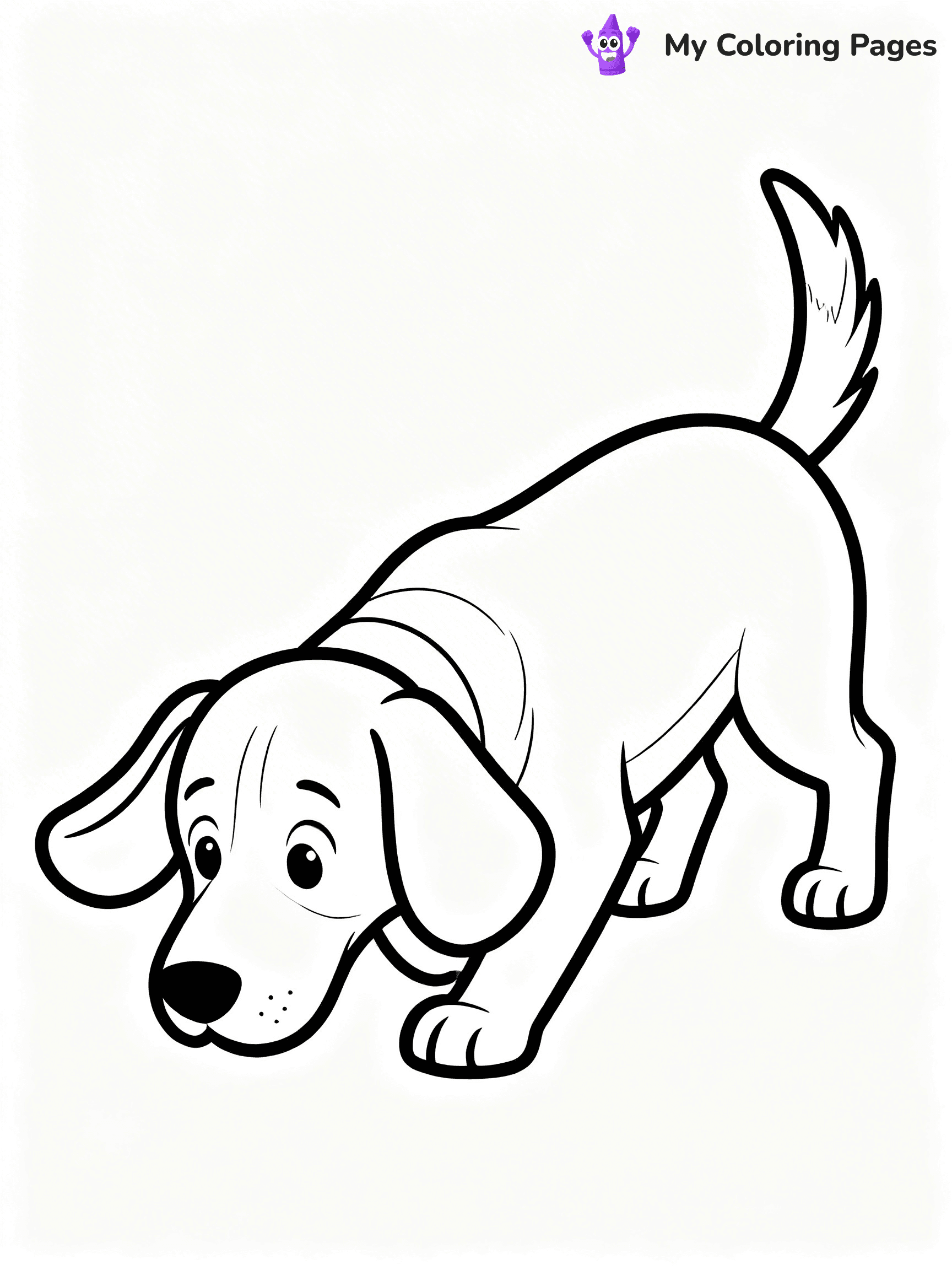 Realistic Dog Coloring Pages - 28